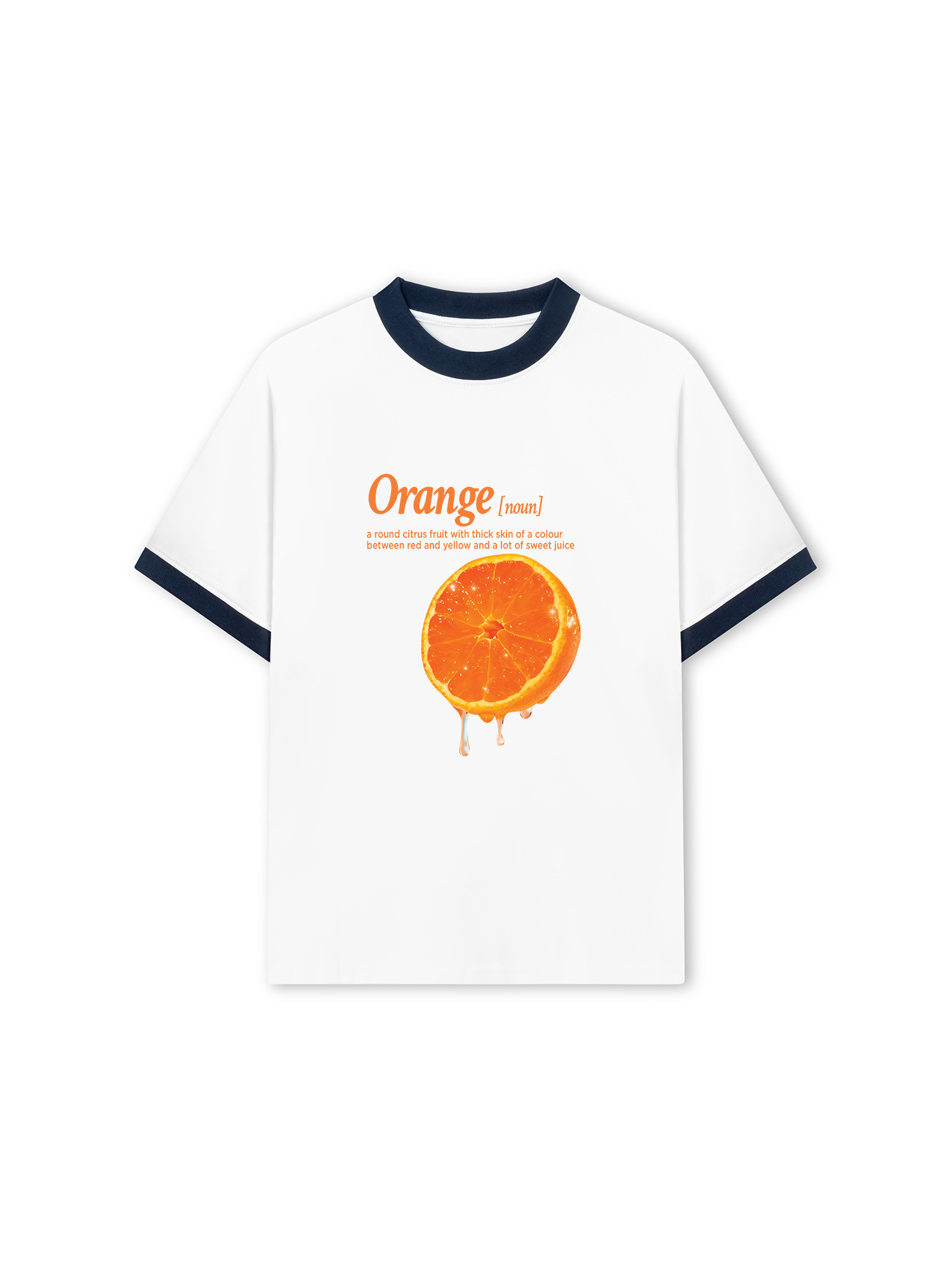 Áo Thun Ringer Relaxed Fit Tropical Orange