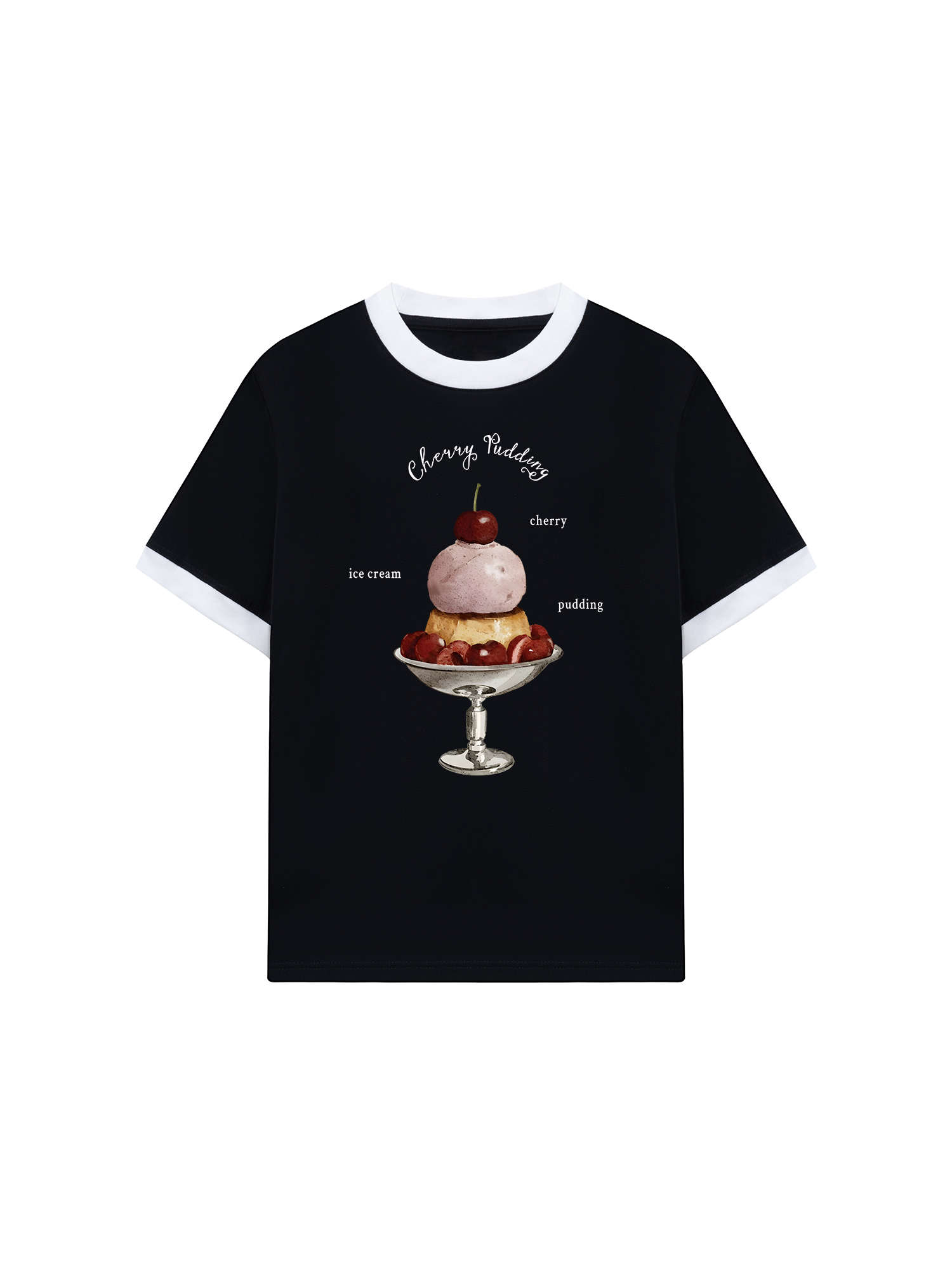 Áo Thun Ringer Relaxed Fit Tropical Cherry Pudding
