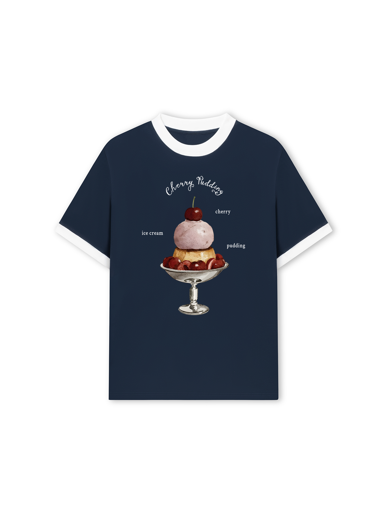 Áo Thun Ringer Relaxed Fit Tropical Cherry Pudding
