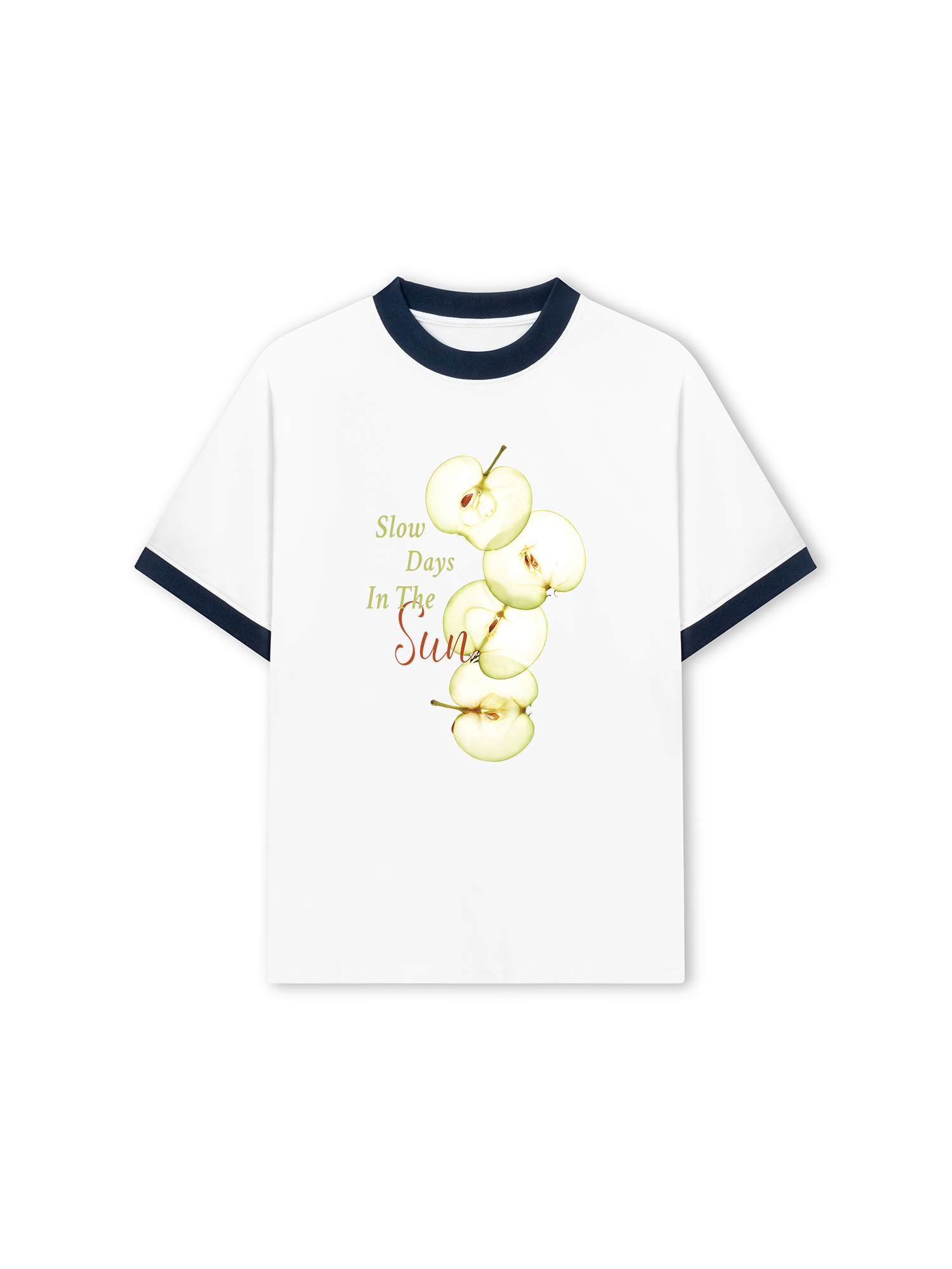 Áo Thun Ringer Relaxed Fit Tropical Slow Days In The Sun