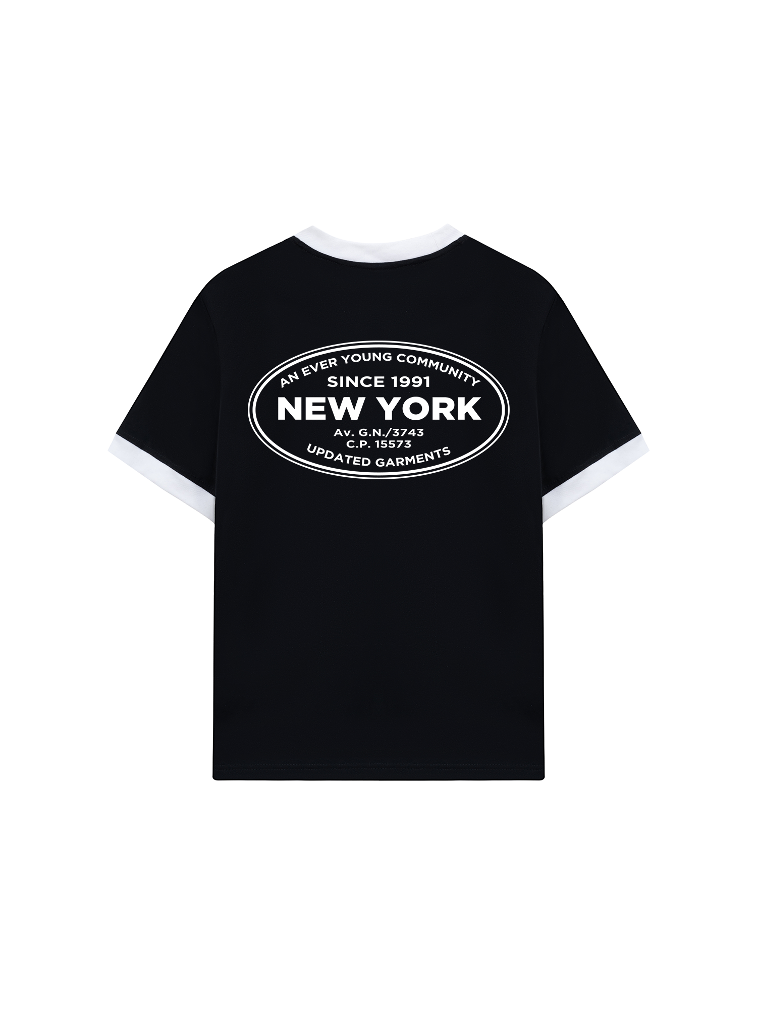 Áo Thun Ringer Relaxed Fit City An Ever Young Community New York
