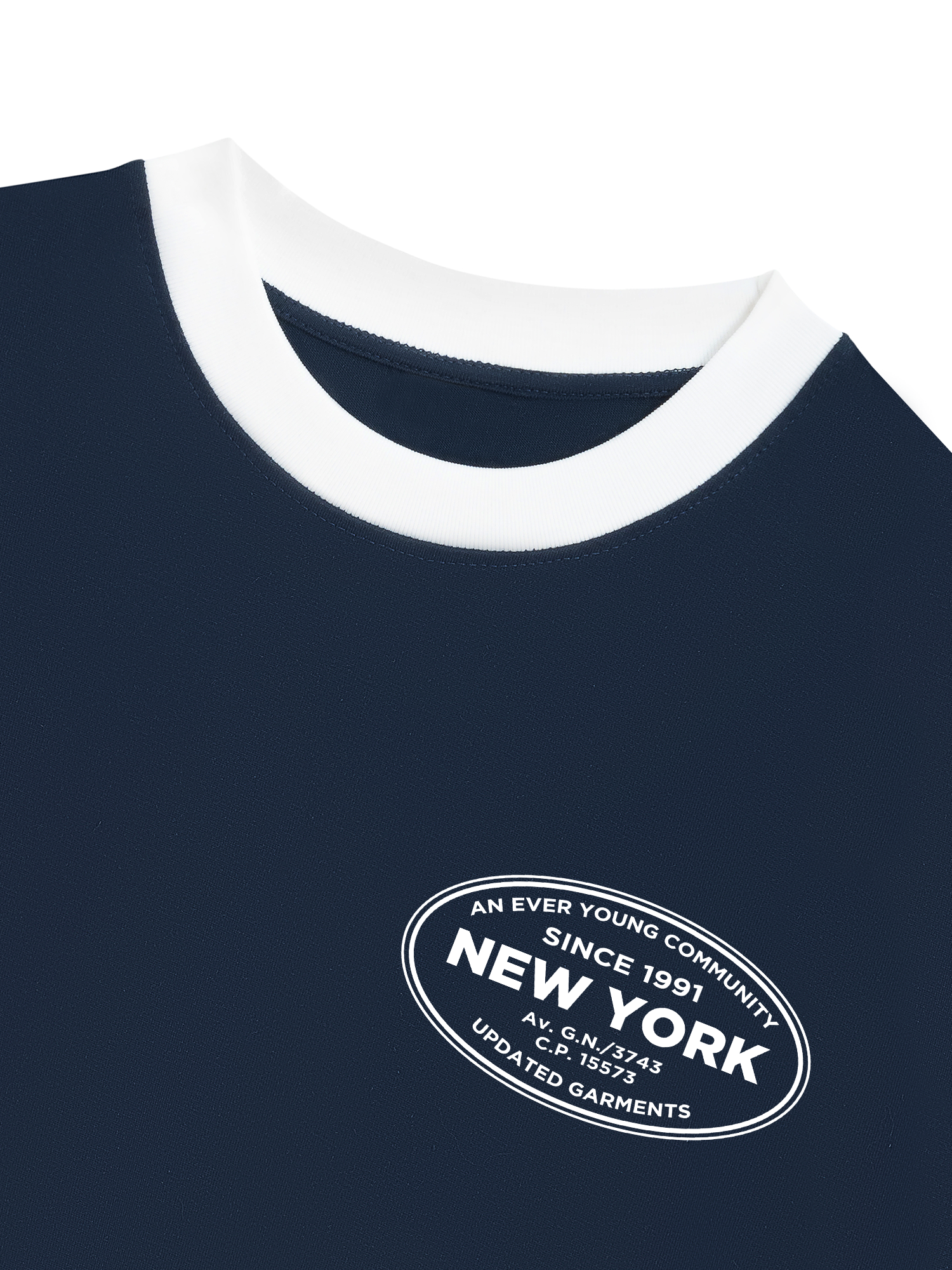 Áo Thun Ringer Relaxed Fit City An Ever Young Community New York