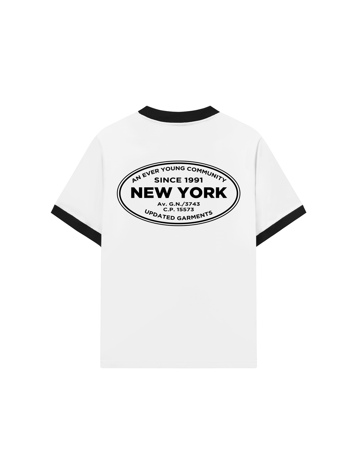Áo Thun Ringer Relaxed Fit City An Ever Young Community New York