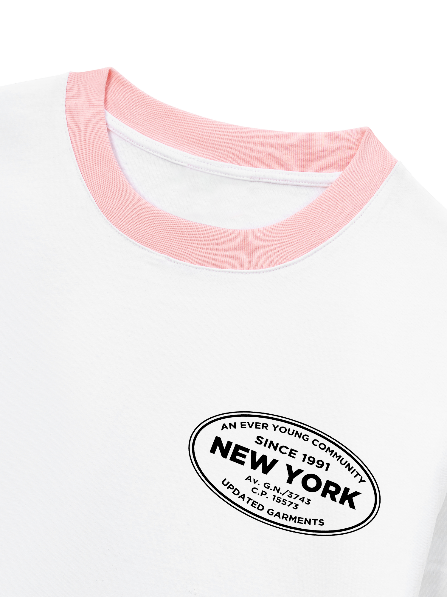 Áo Thun Ringer Relaxed Fit City An Ever Young Community New York