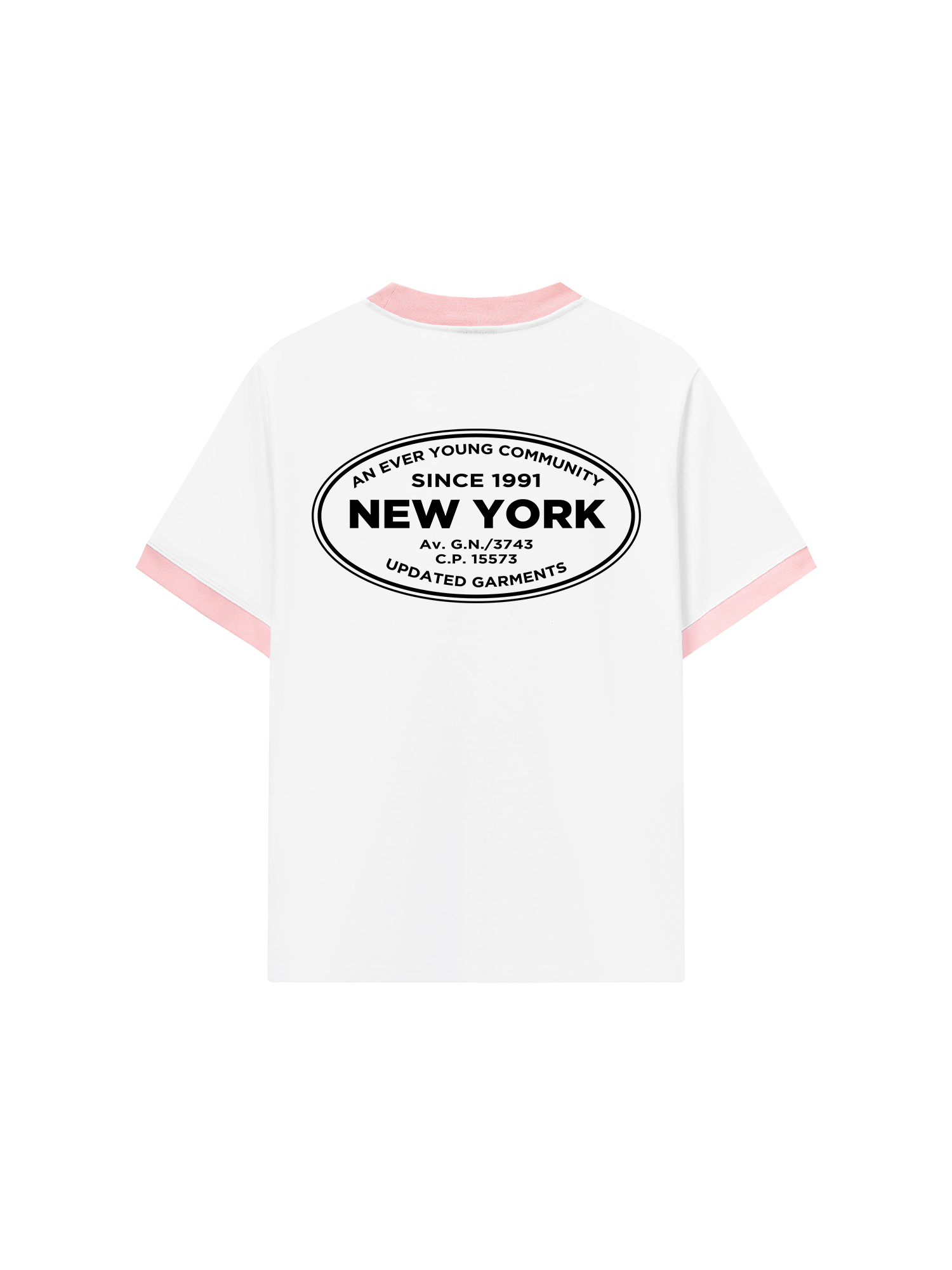 Áo Thun Ringer Relaxed Fit City An Ever Young Community New York