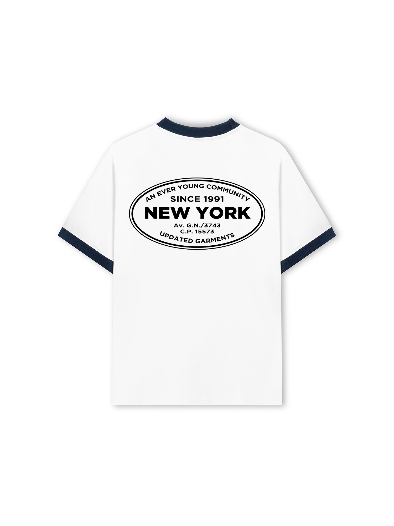 Áo Thun Ringer Relaxed Fit City An Ever Young Community New York