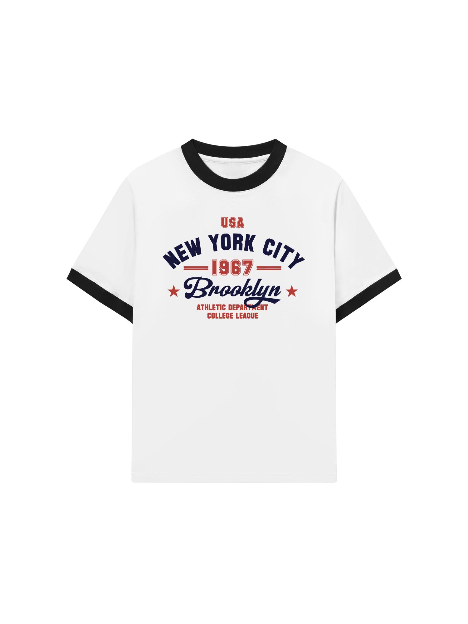 Áo Thun Ringer Relaxed Fit City USA New York City