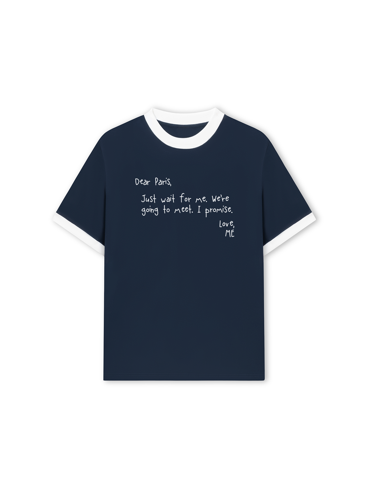 Áo Thun Ringer Relaxed Fit City Dear Paris