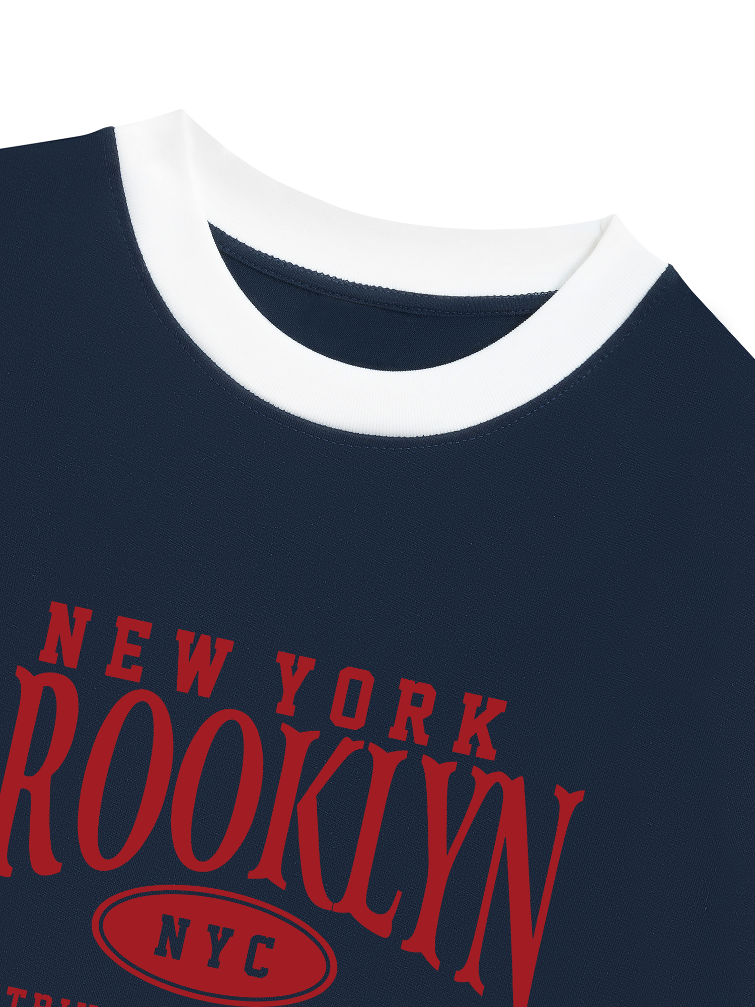 Áo Thun Ringer Relaxed Fit City New York Brooklyn