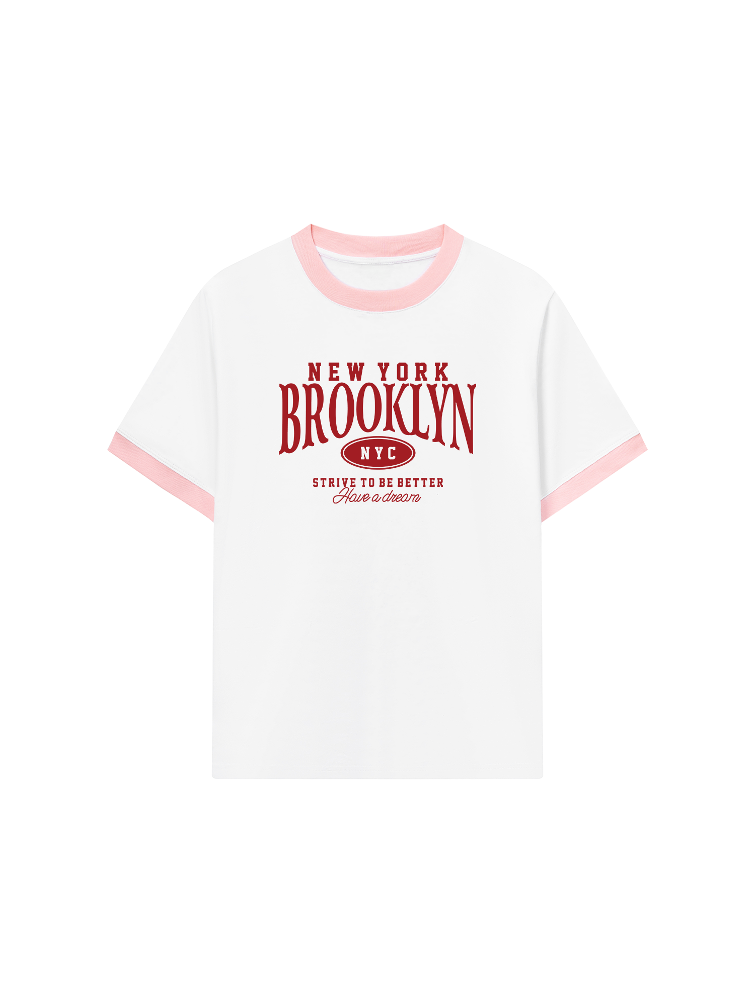 Áo Thun Ringer Relaxed Fit City New York Brooklyn