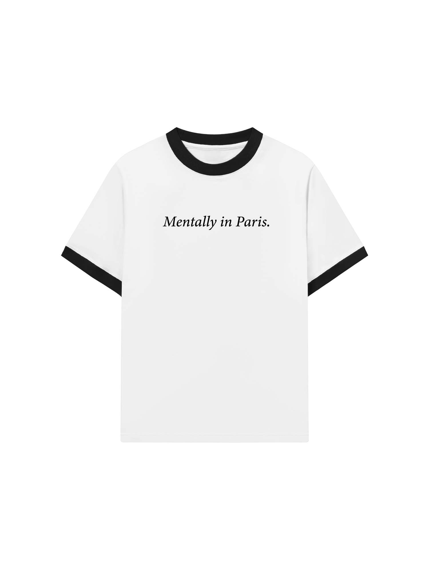 Áo Thun Ringer Relaxed Fit City Mentally In Paris