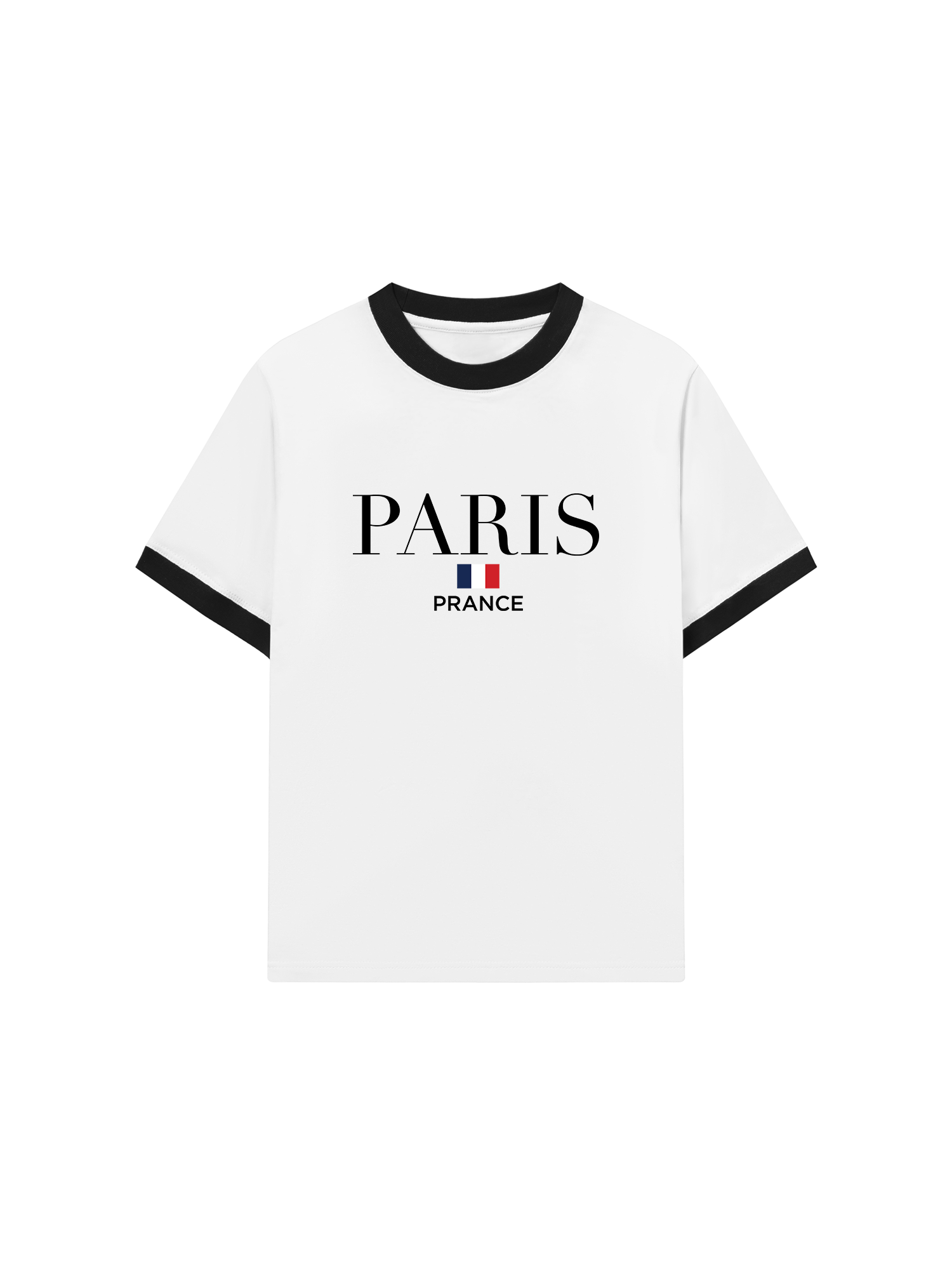 Áo Thun Ringer Relaxed Fit City Paris Prance
