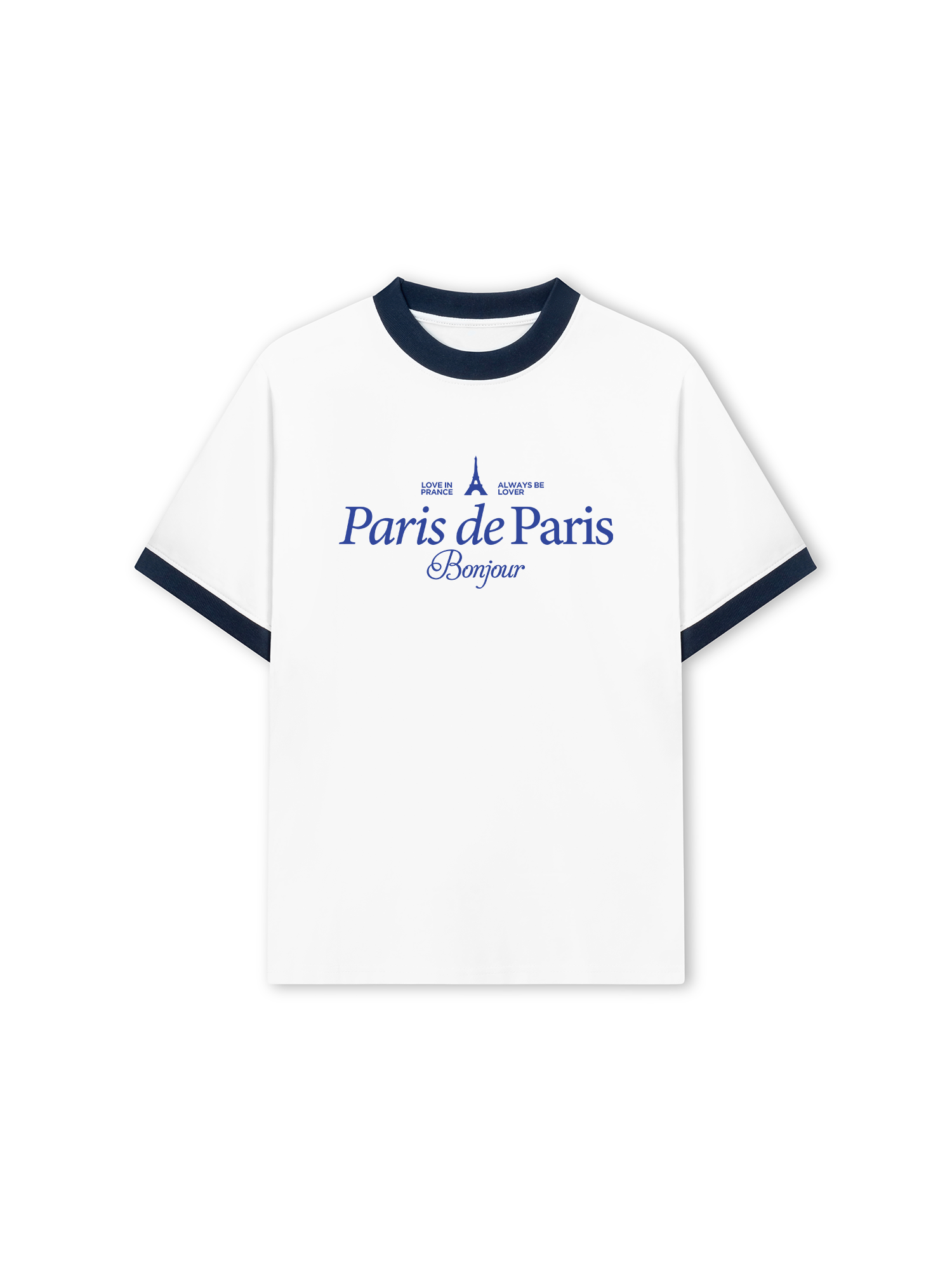 Áo Thun Ringer Relaxed Fit City Paris Prance