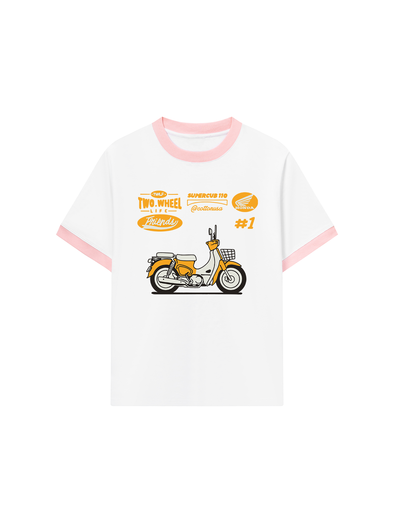 Áo Thun Ringer Relaxed Fit Super Cub 110