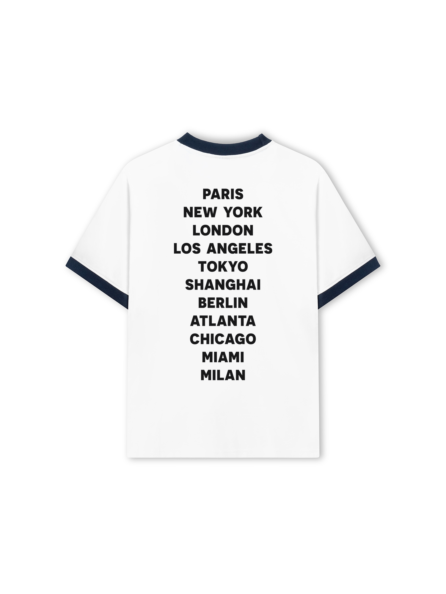 Áo Thun Ringer Relaxed Fit Cities I Love