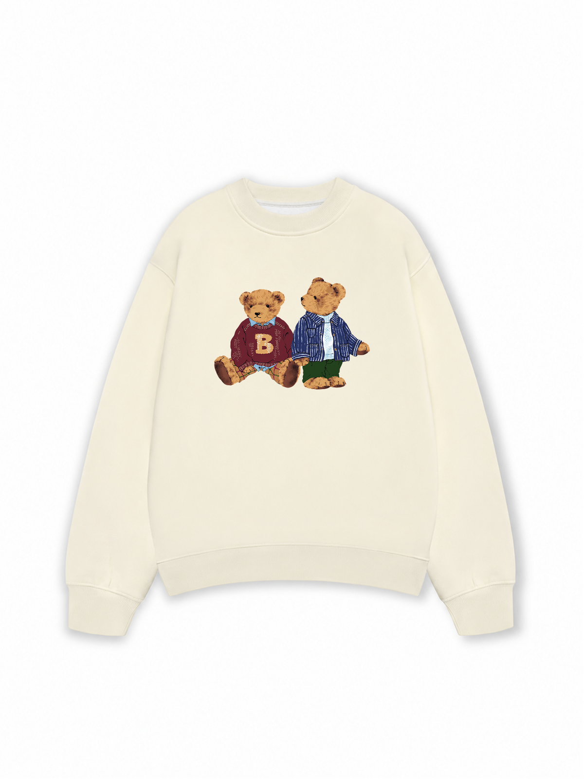 Áo Sweater Nỉ Hai Da Brown Bear