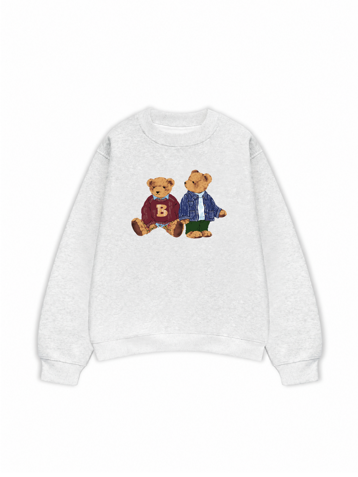 Áo Sweater Nỉ Hai Da Brown Bear