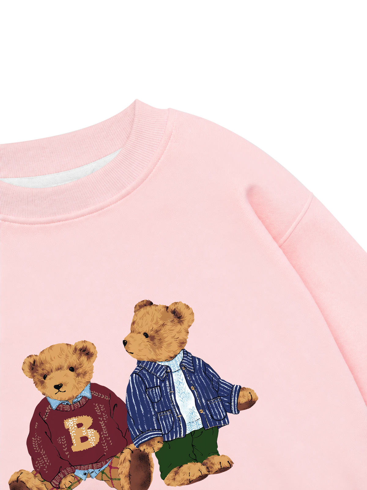Áo Sweater Nỉ Hai Da Brown Bear
