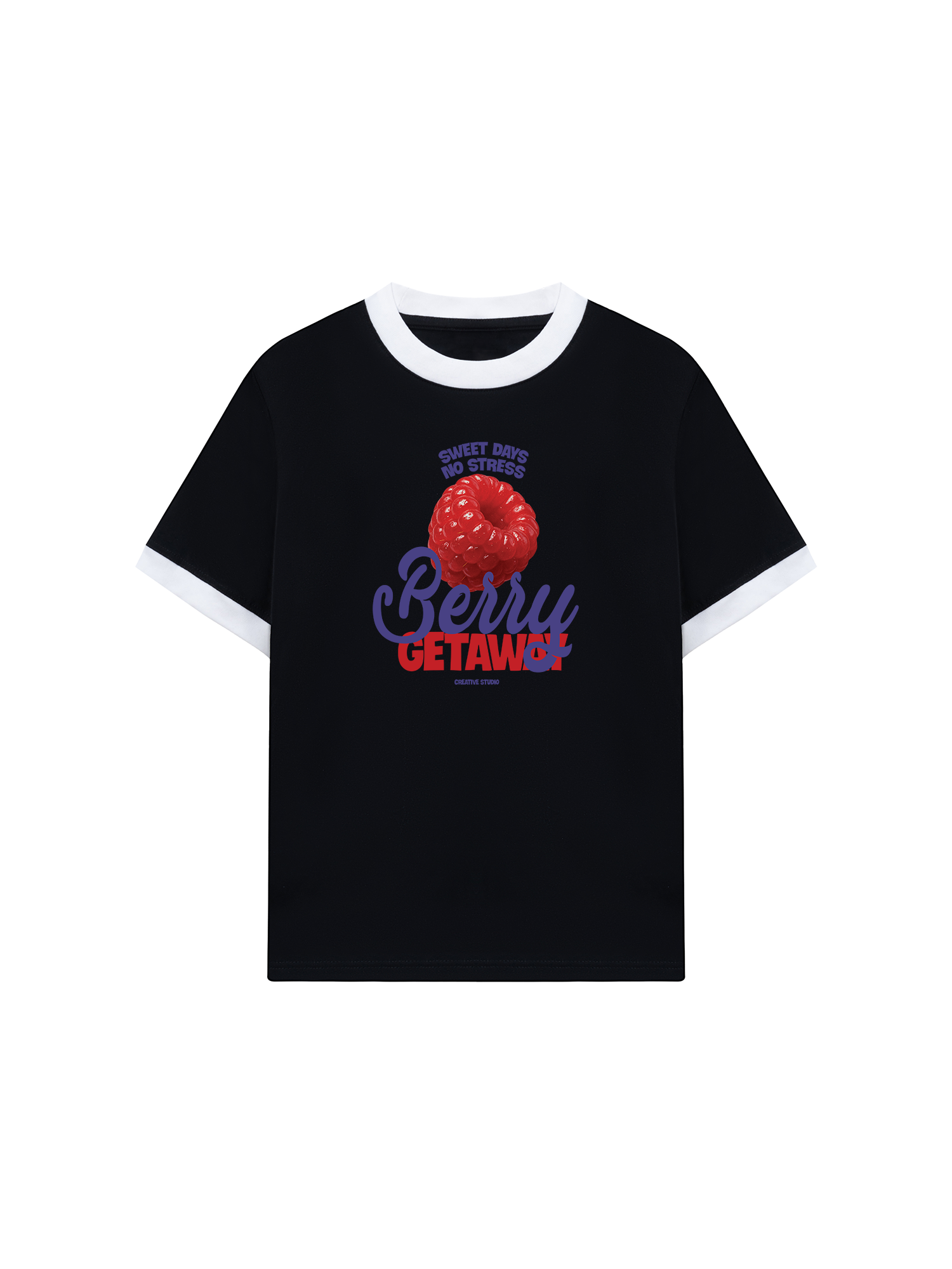 Áo Thun Ringer Relaxed Fit Tropical Berry Gateaway