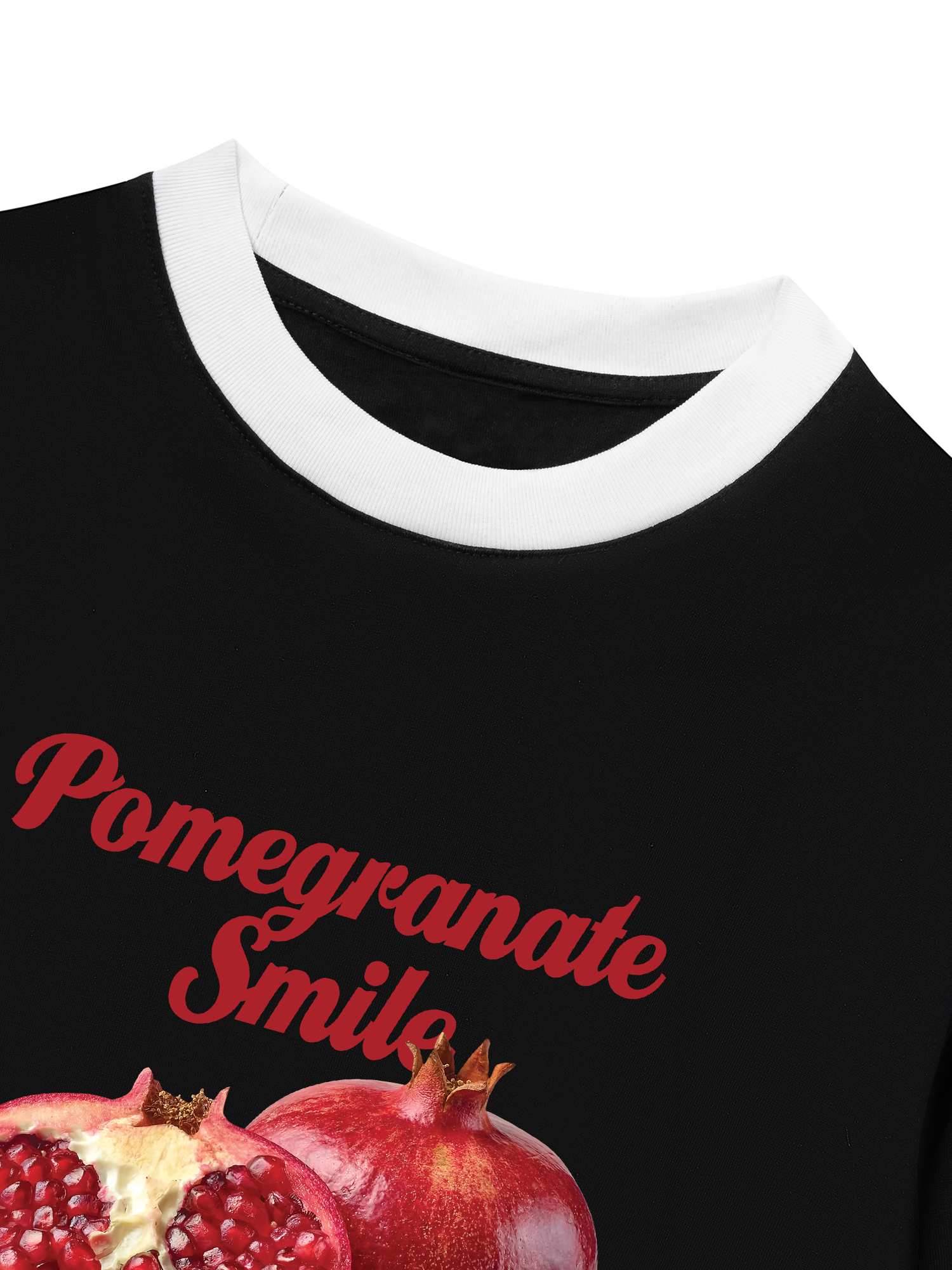 Áo Thun Ringer Relaxed Fit Tropical Pomegranate Smile
