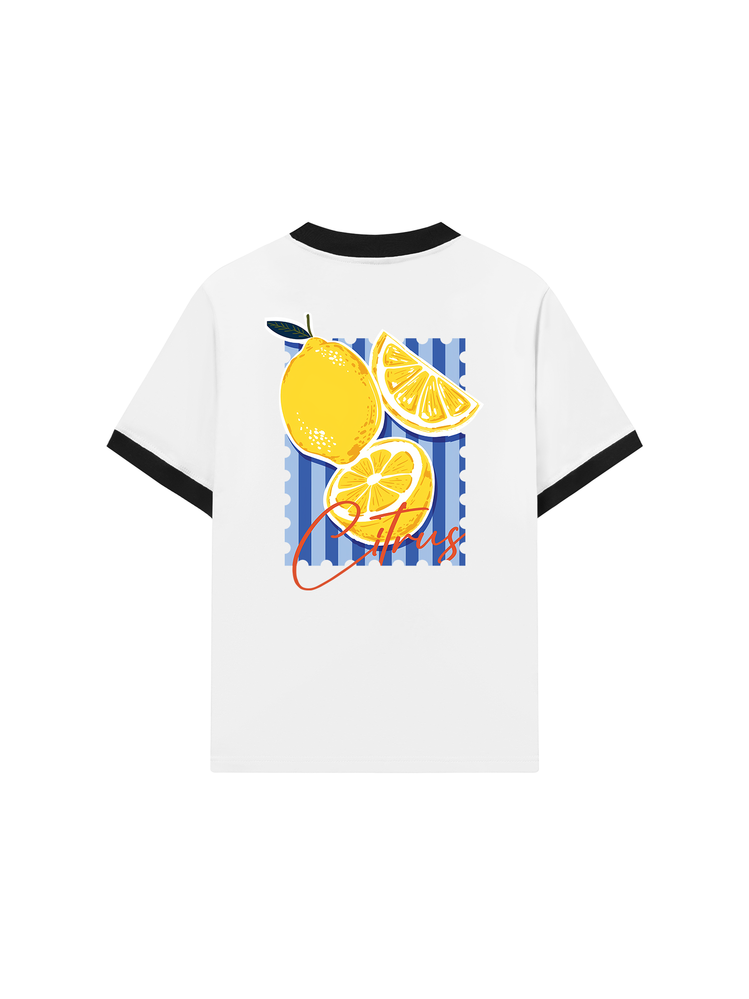 Áo Thun Ringer Relaxed Fit Tropical Citrus fruit