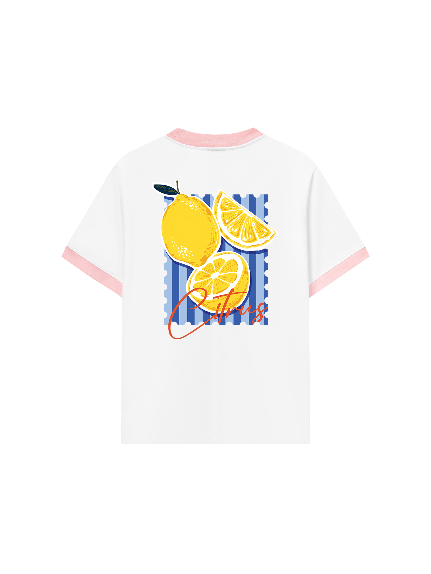 Áo Thun Ringer Relaxed Fit Tropical Citrus fruit