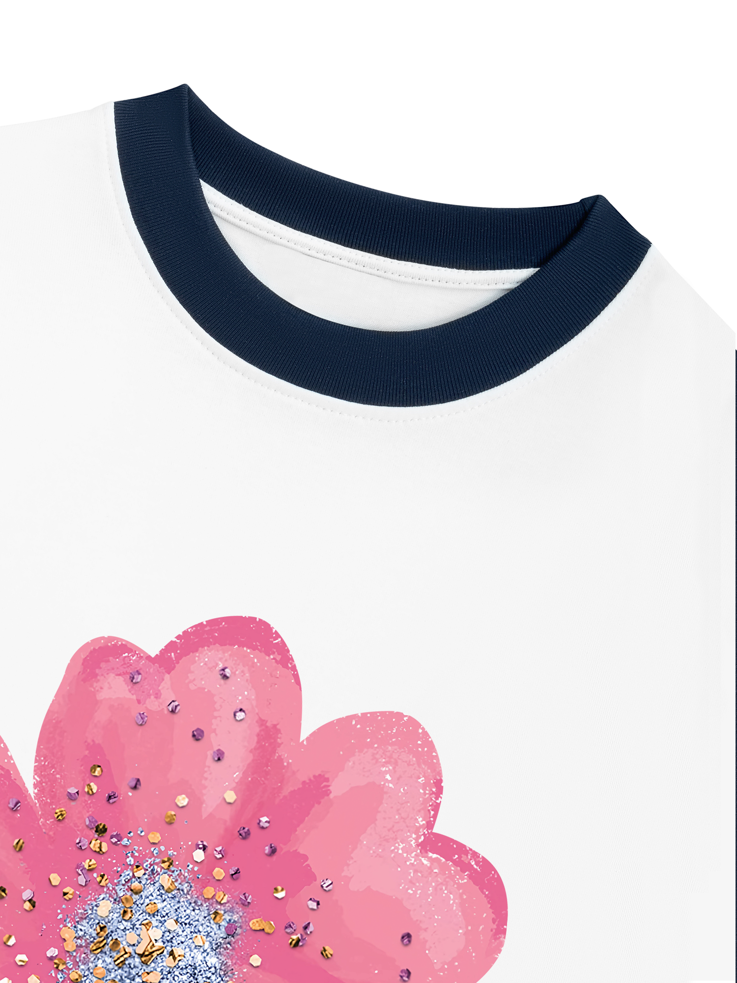 Áo Thun Ringer Relaxed Fit Tropical Blink Flower