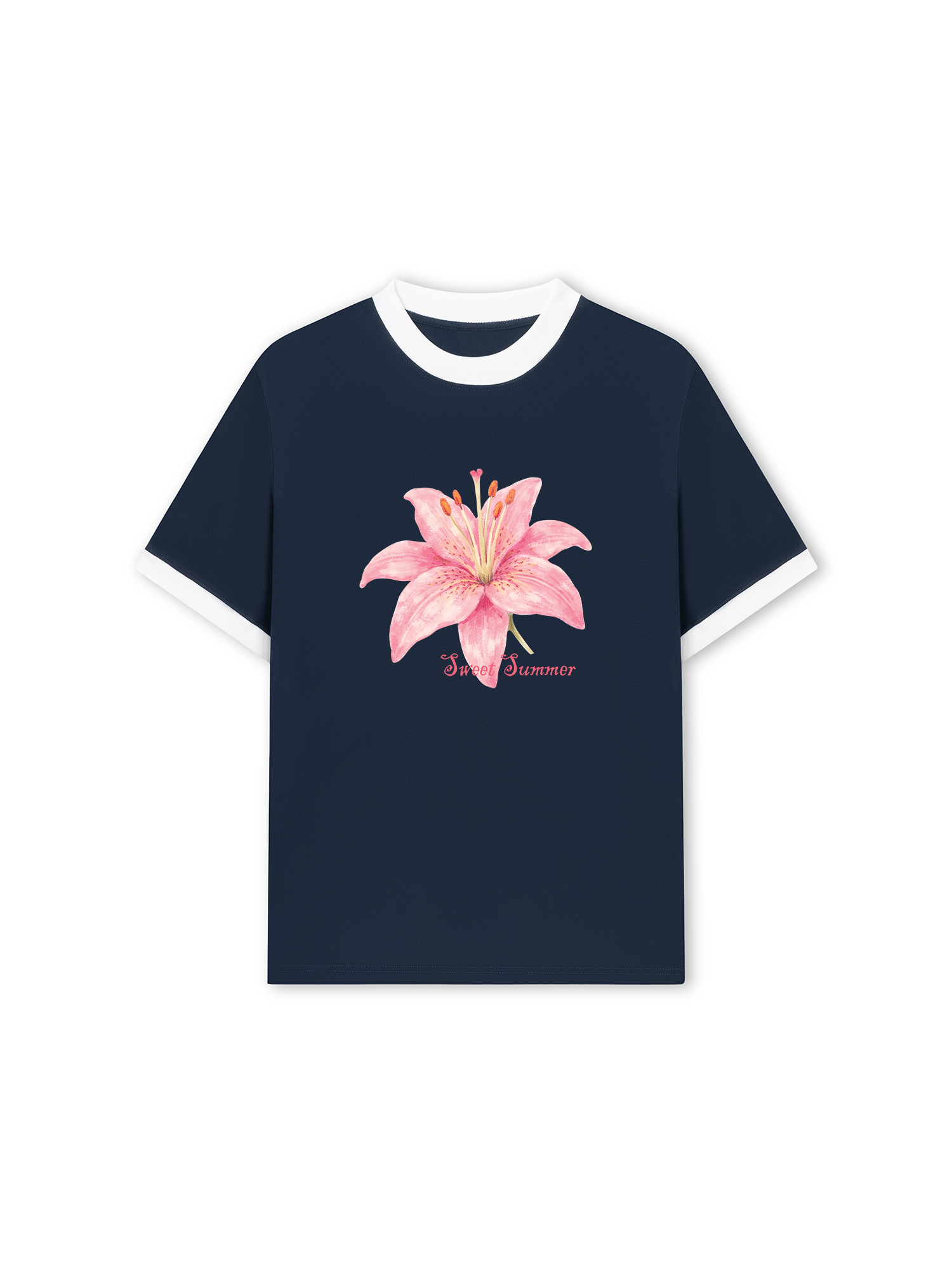 Áo Thun Ringer Relaxed Fit Tropical Sweet Summer