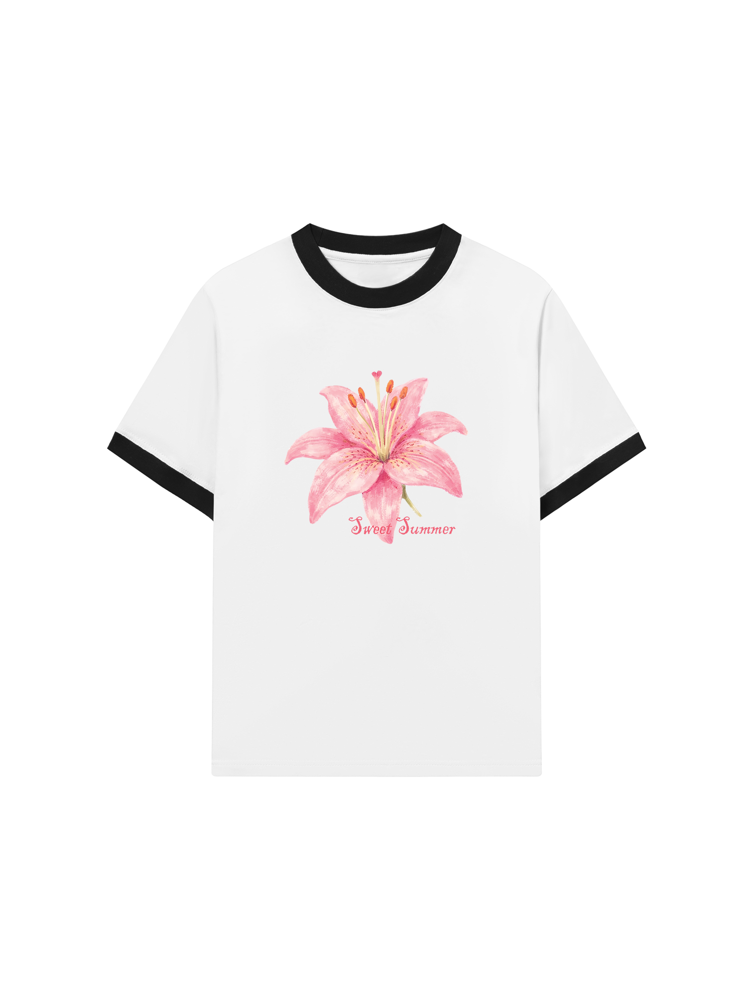 Áo Thun Ringer Relaxed Fit Tropical Sweet Summer