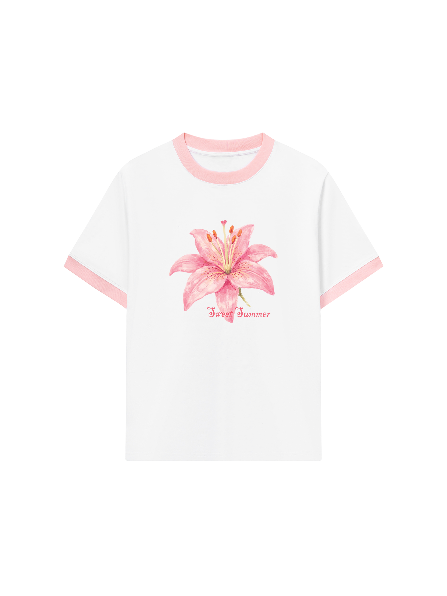 Áo Thun Ringer Relaxed Fit Tropical Sweet Summer