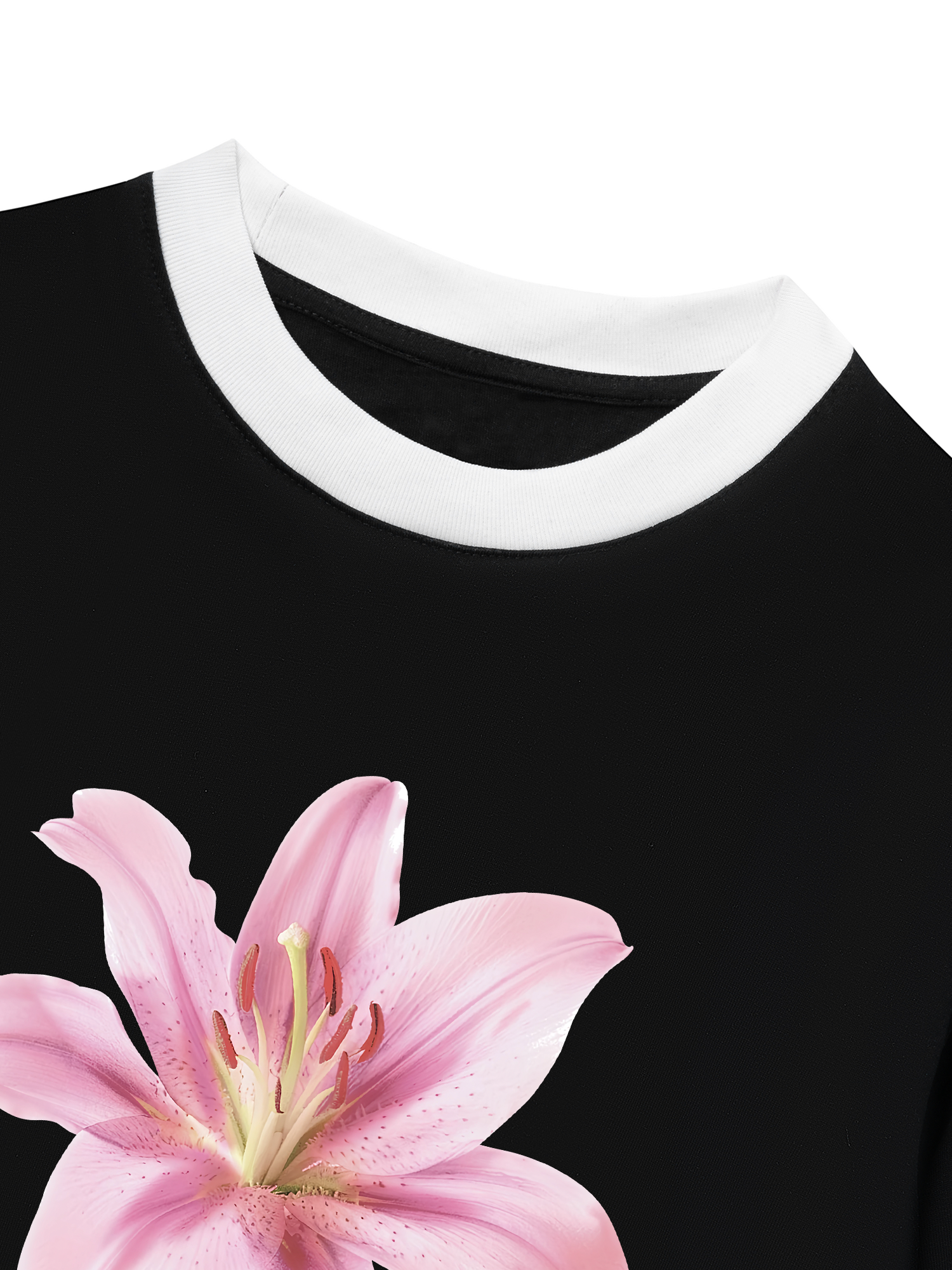 Áo Thun Ringer Relaxed Fit Tropical Lily
