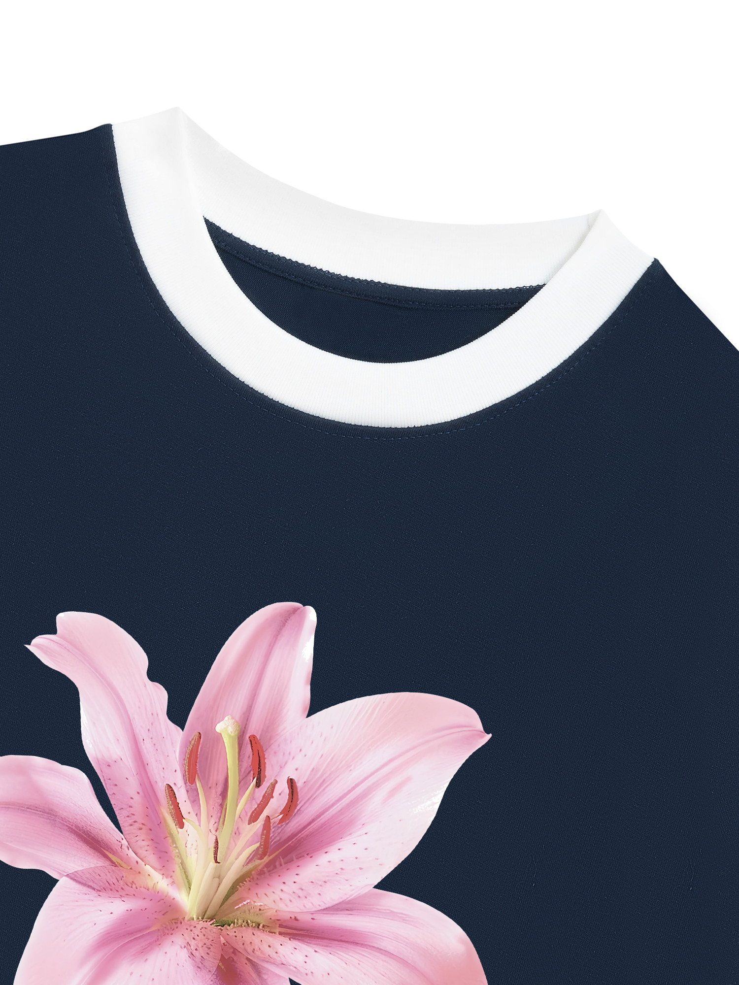 Áo Thun Ringer Relaxed Fit Tropical Lily