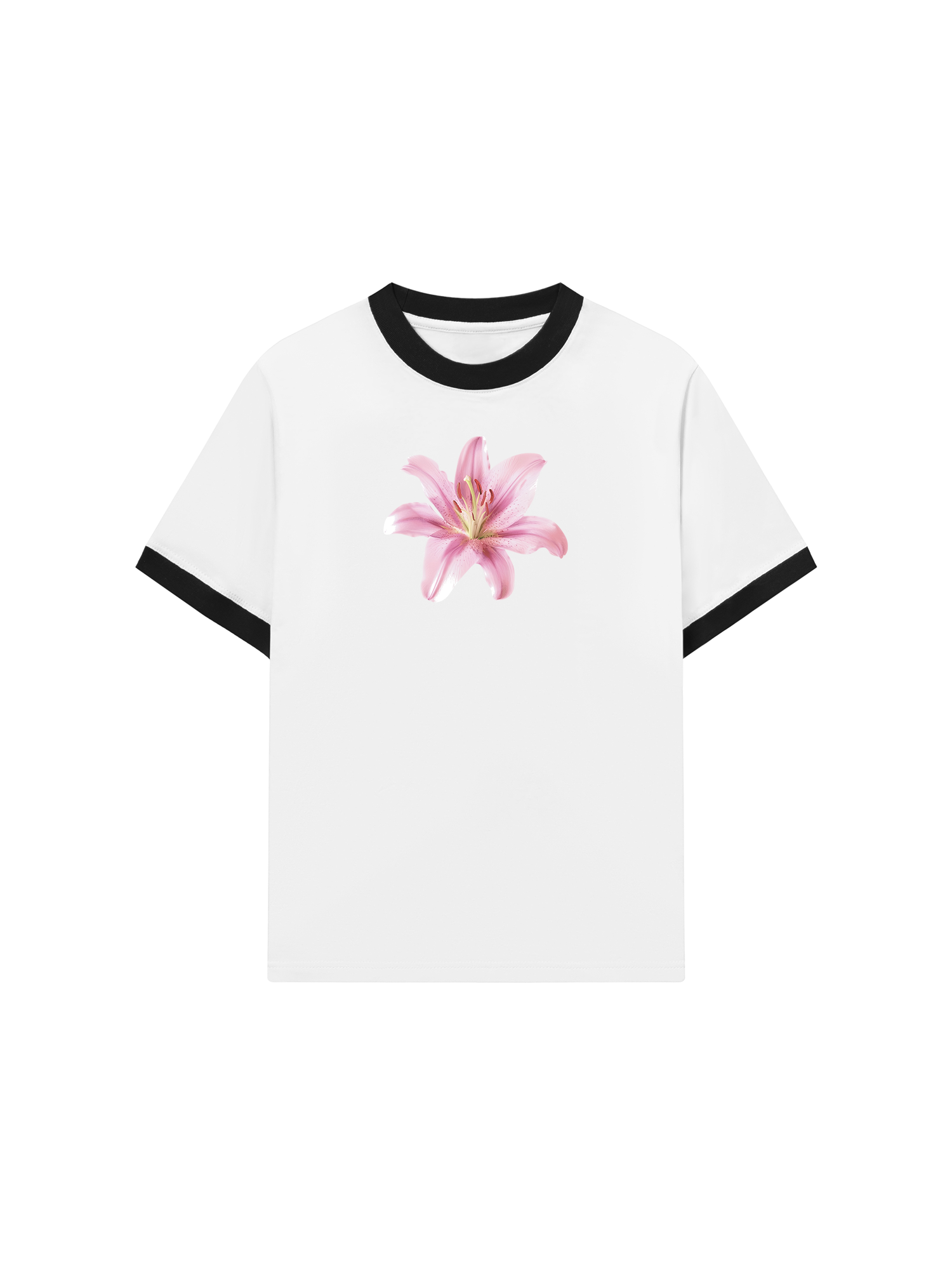 Áo Thun Ringer Relaxed Fit Tropical Lily
