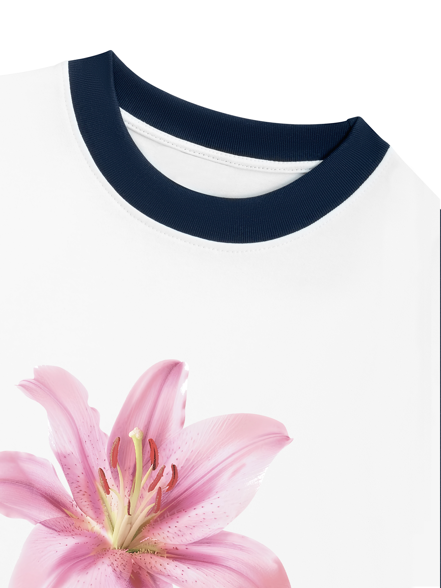 Áo Thun Ringer Relaxed Fit Tropical Lily