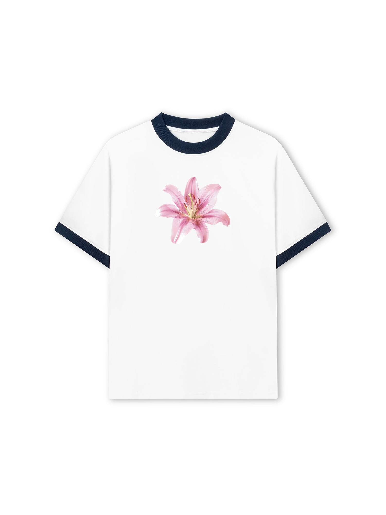 Áo Thun Ringer Relaxed Fit Tropical Lily