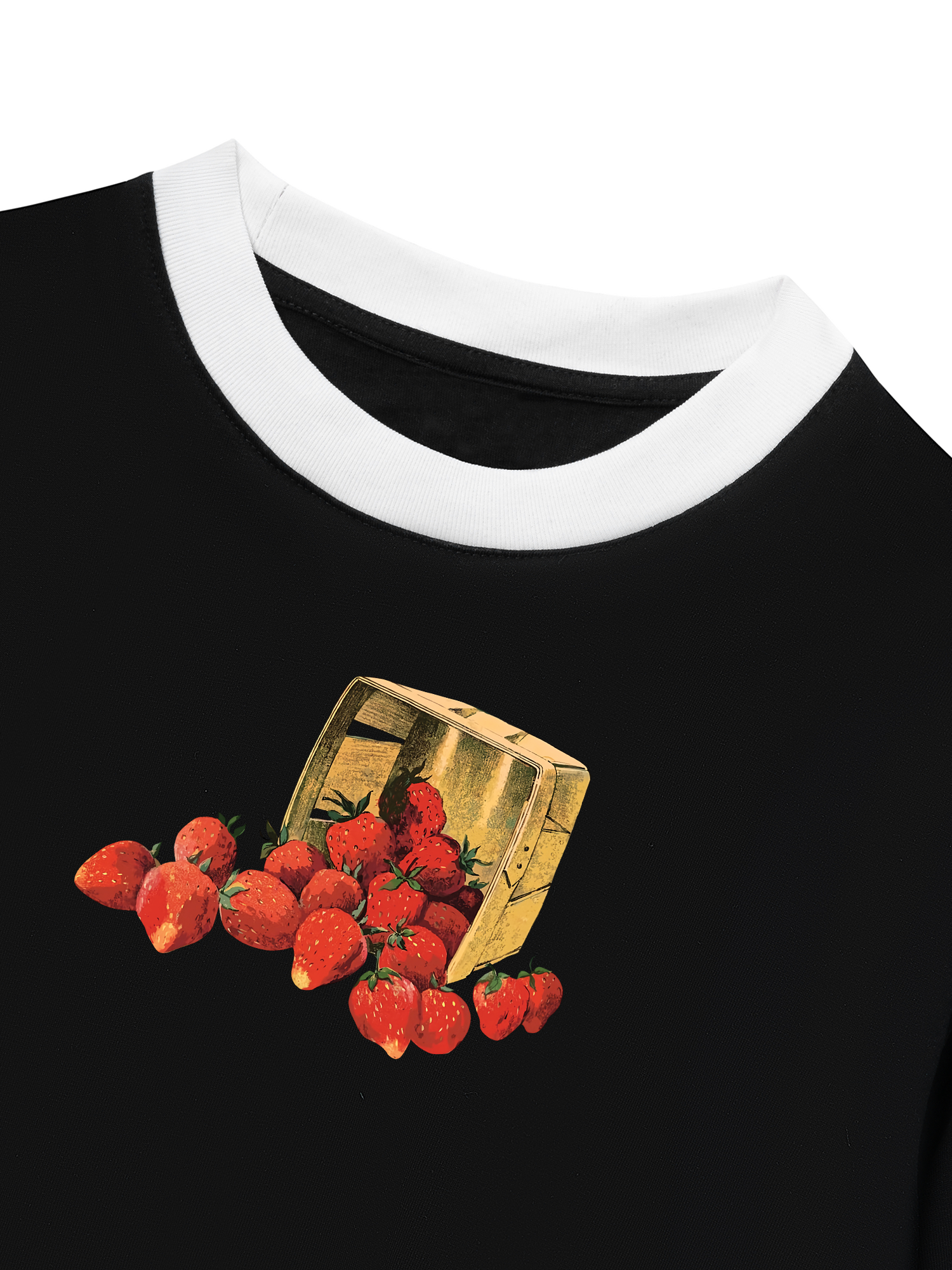 Áo Thun Ringer Relaxed Fit Tropical Strawberry