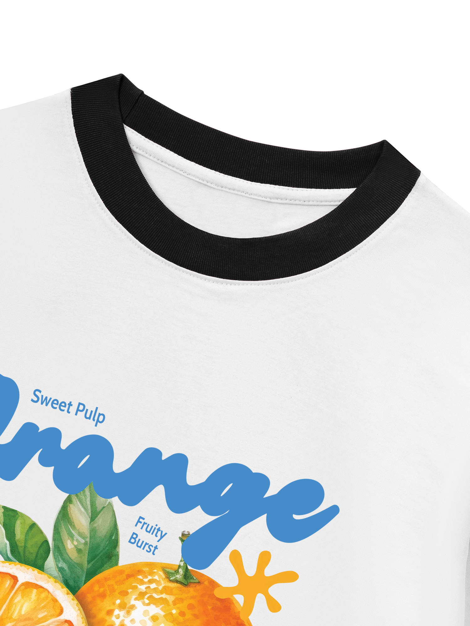 Áo Thun Ringer Relaxed Fit Orange Lunch