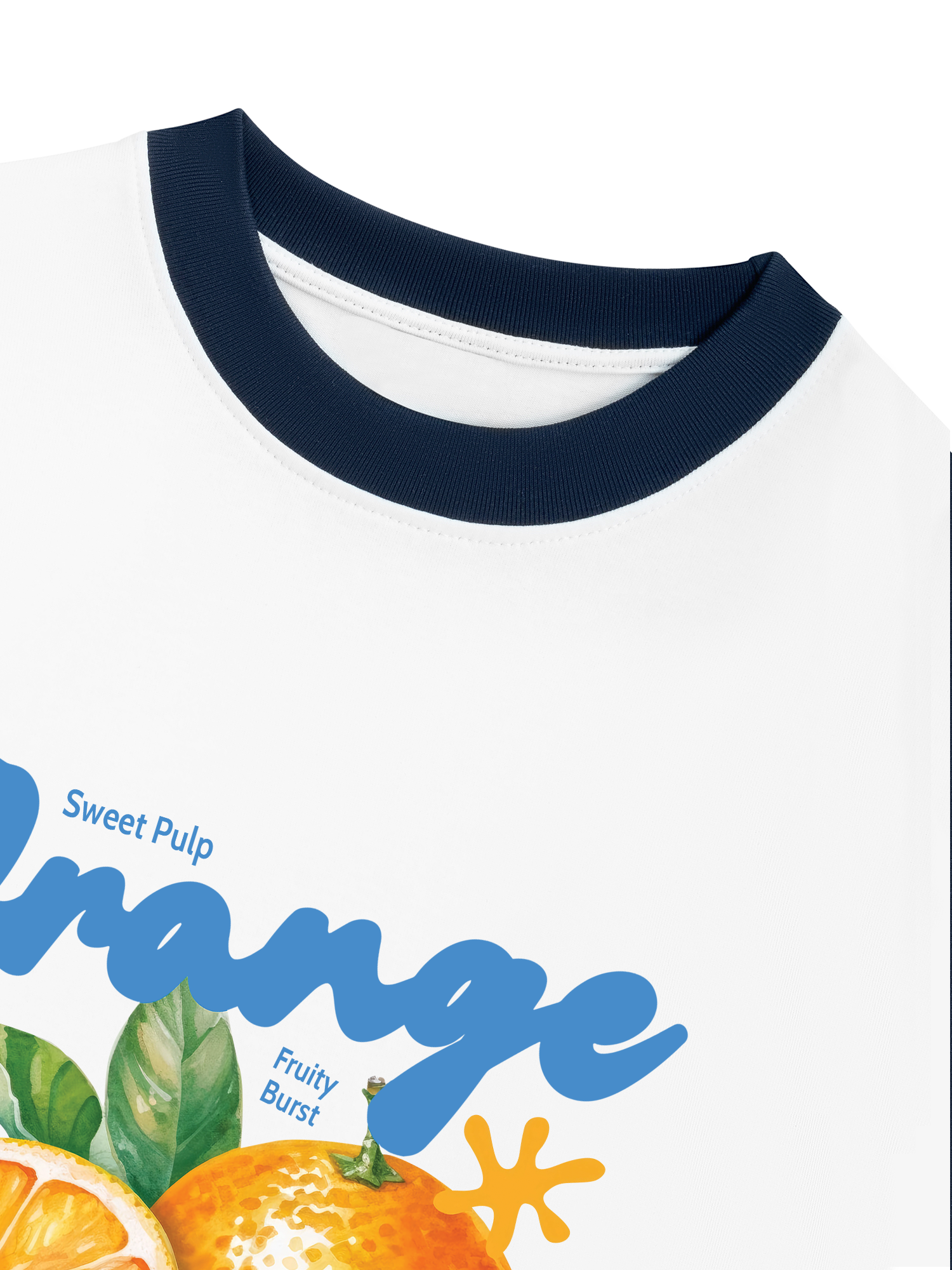 Áo Thun Ringer Relaxed Fit Orange Lunch