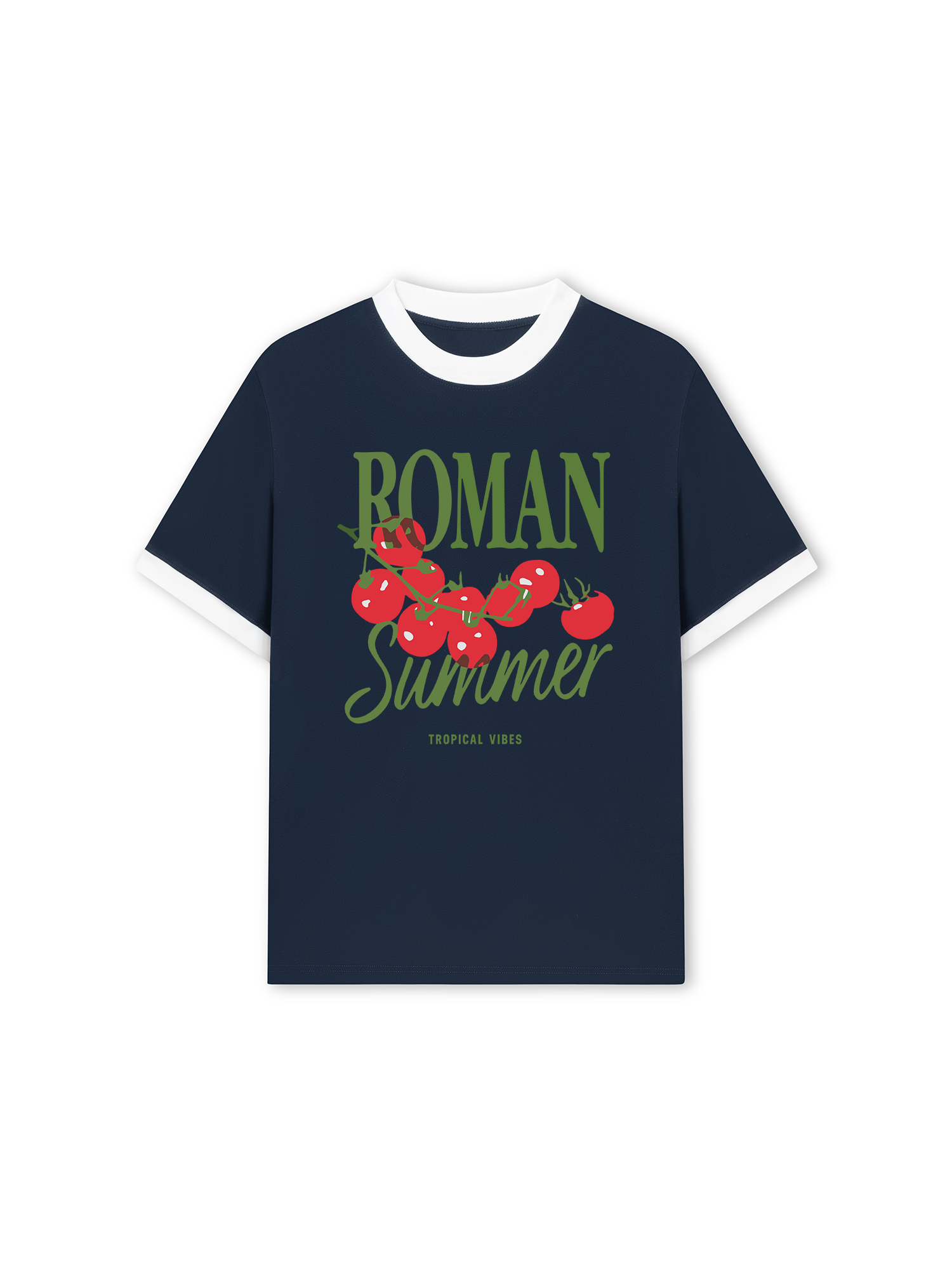 Áo Thun Ringer Relaxed Fit Roman Summer
