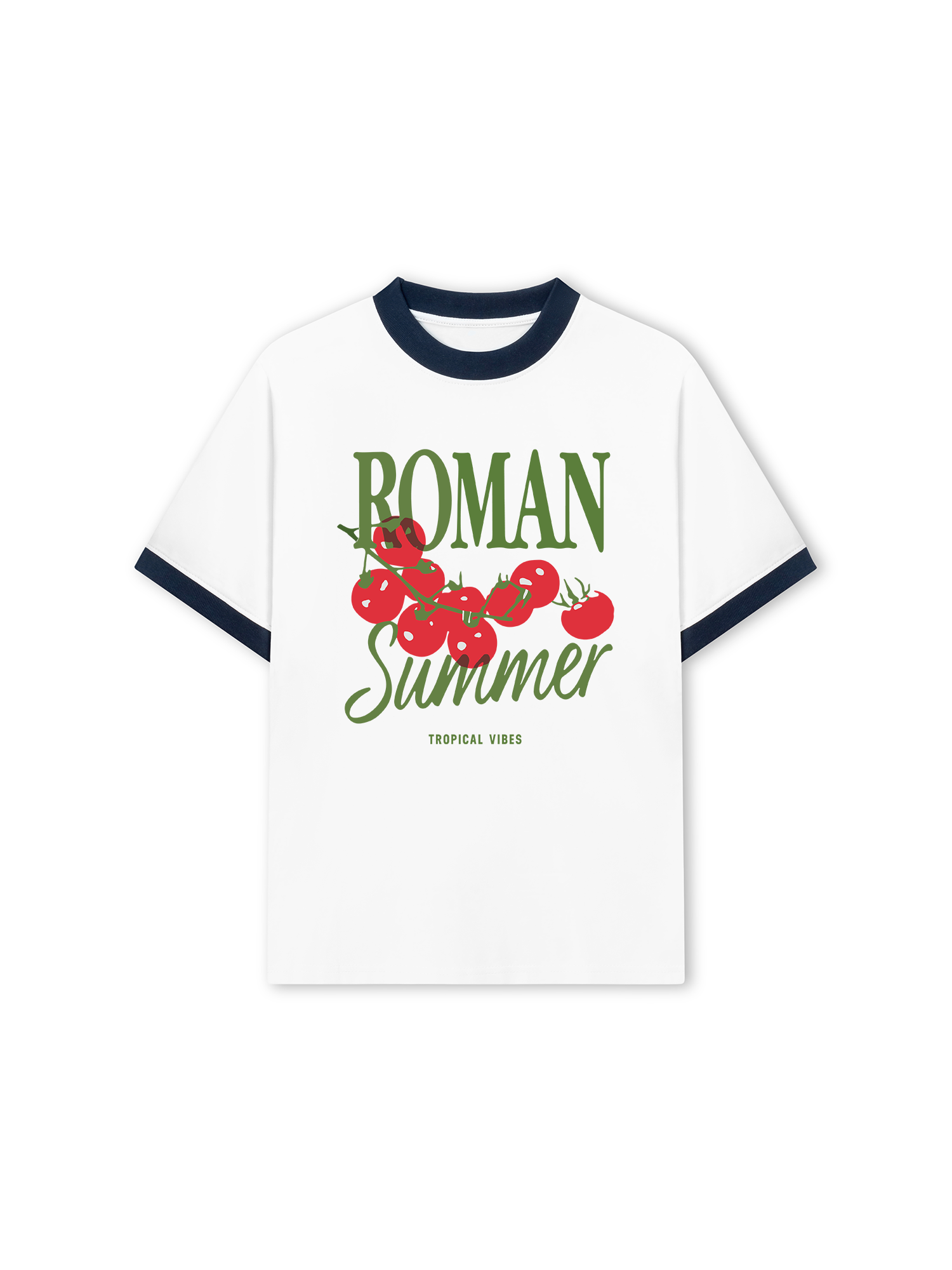 Áo Thun Ringer Relaxed Fit Roman Summer
