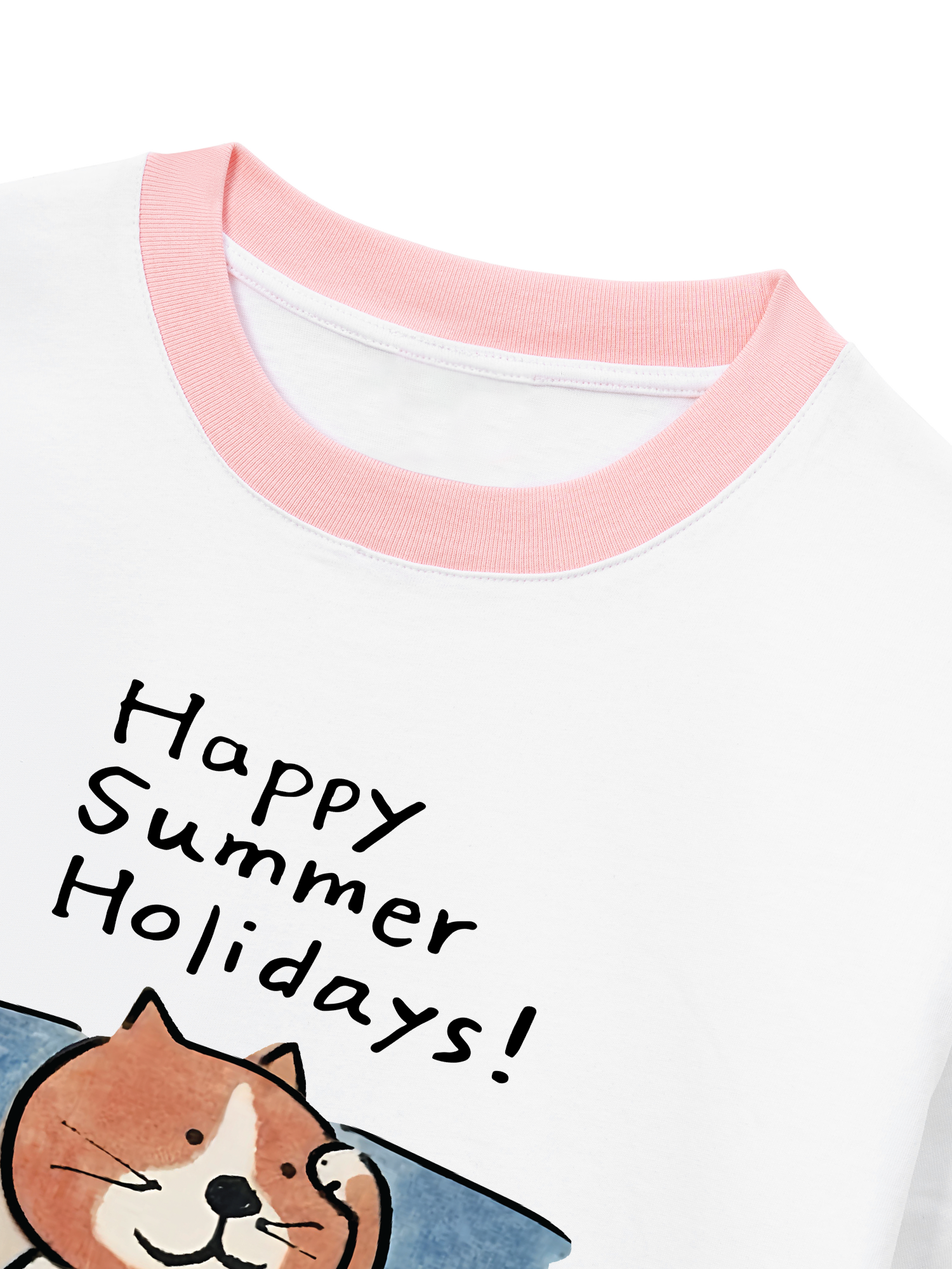 Áo Thun Ringer Relaxed Fit Happy Summer Holidays