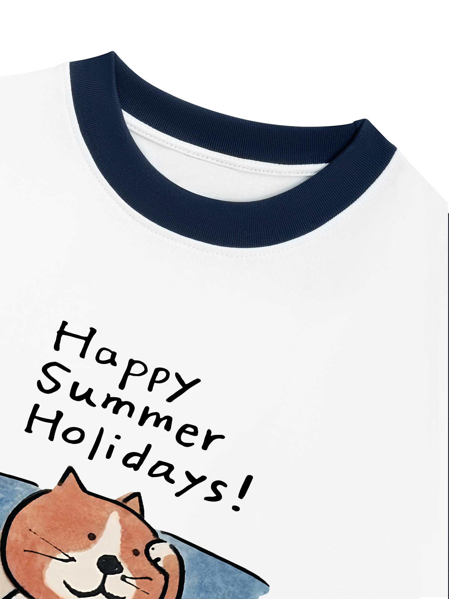 Áo Thun Ringer Relaxed Fit Happy Summer Holidays