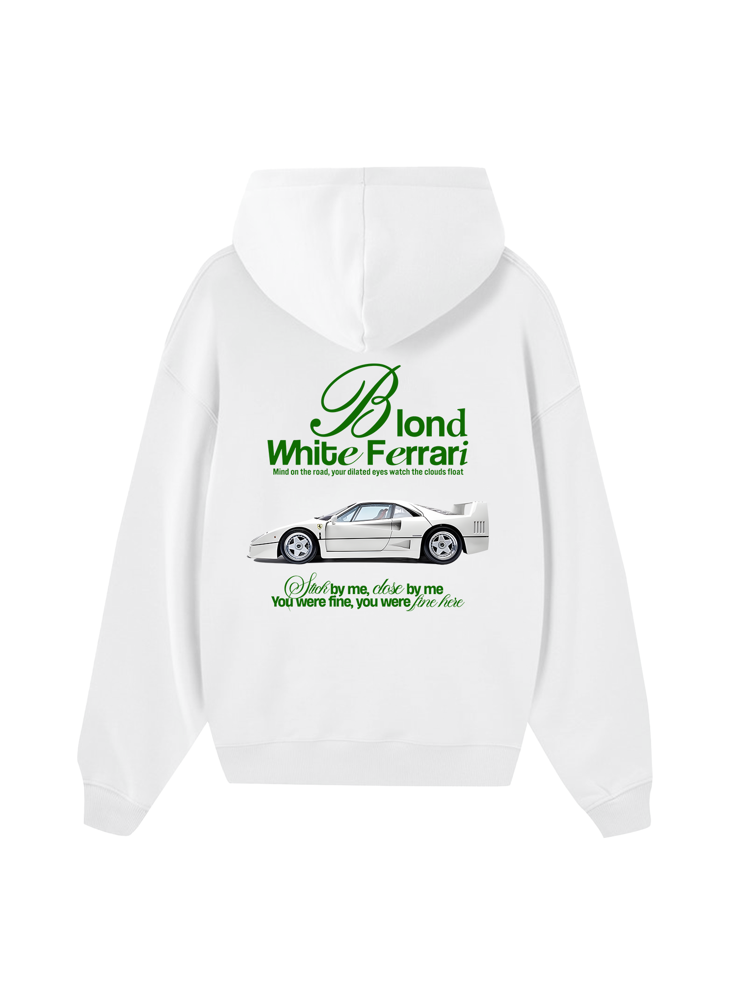 Ferrari Blond White Hoodie