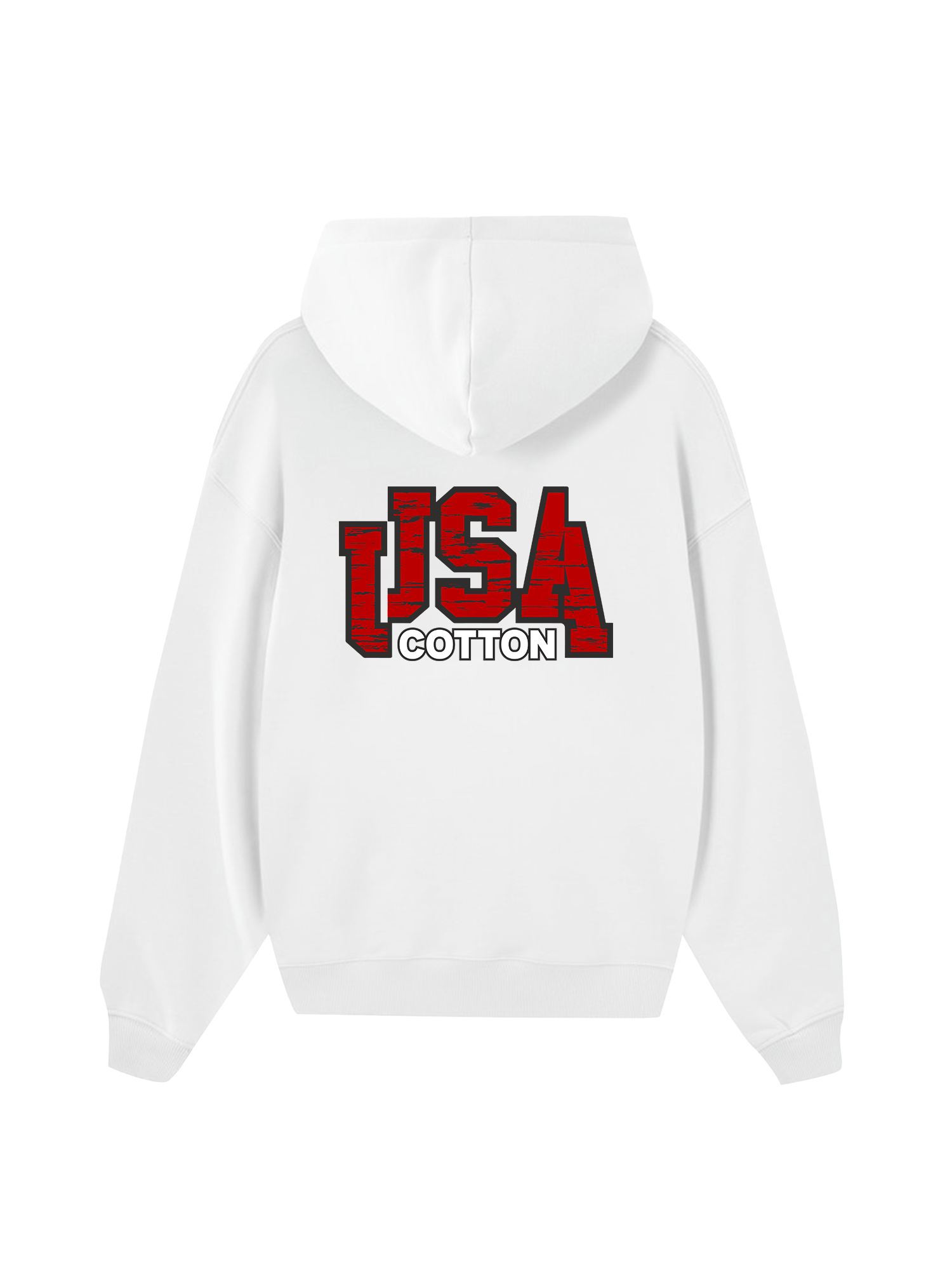 USA Scratched Typo Hoodie