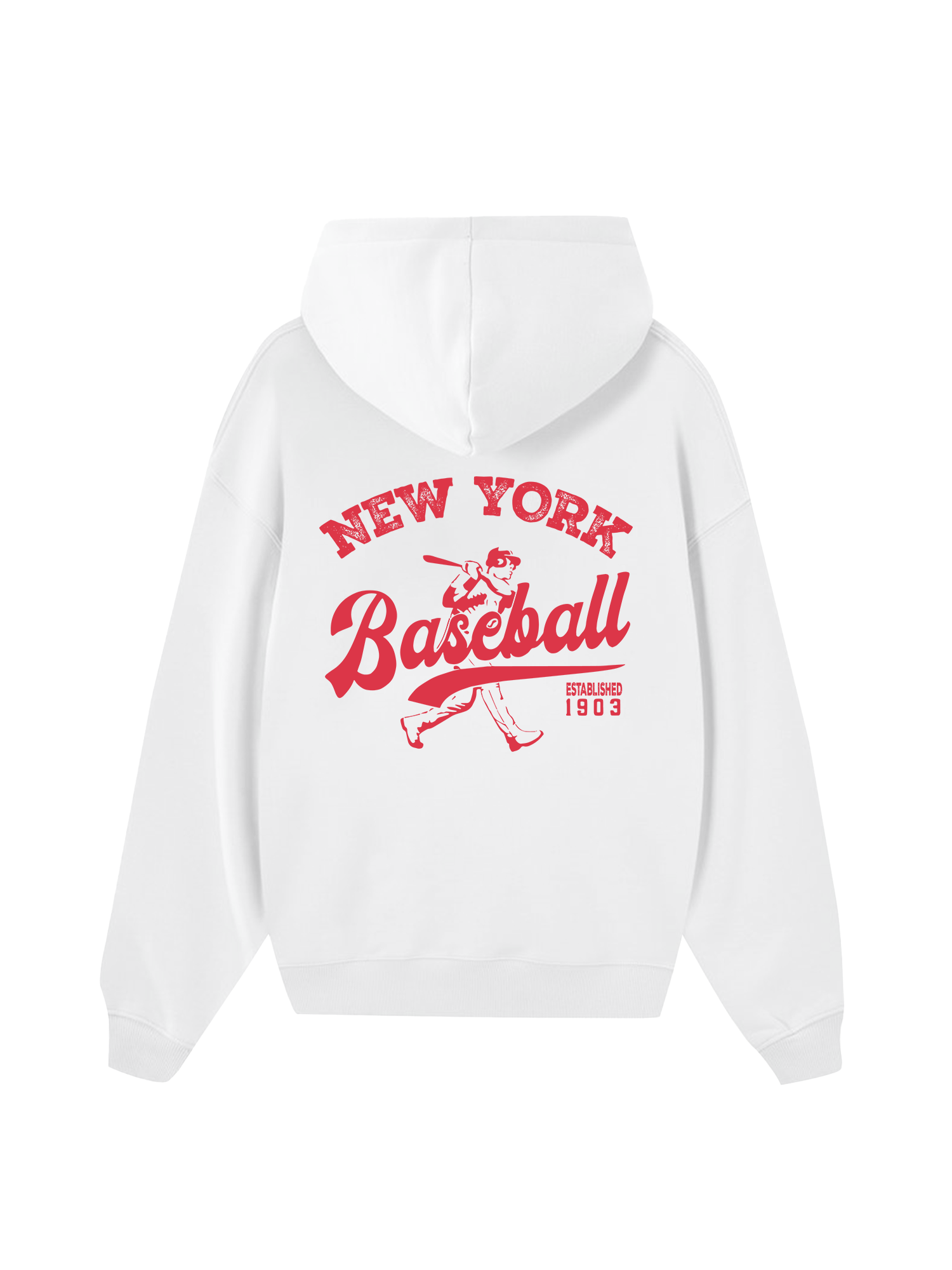New York Baseball Pink Hoodie
