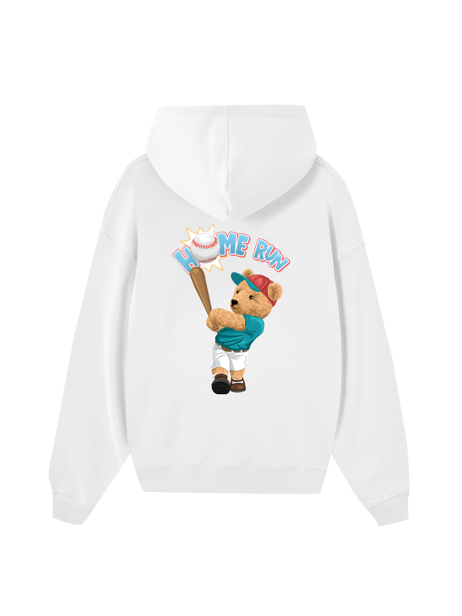 Baseball Home Run Teddy Bear Hoodie