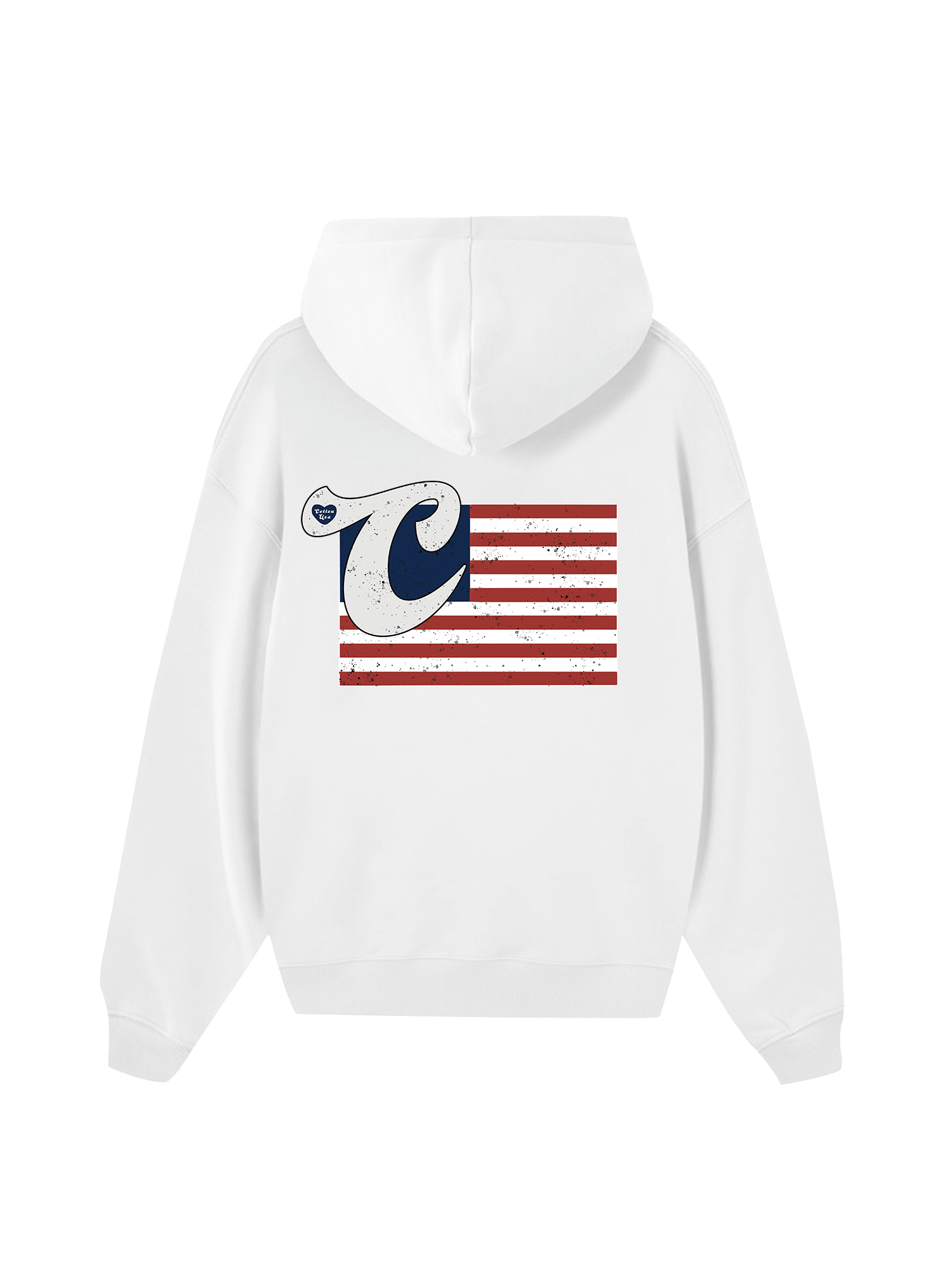 USA Vintage Flag Hoodie