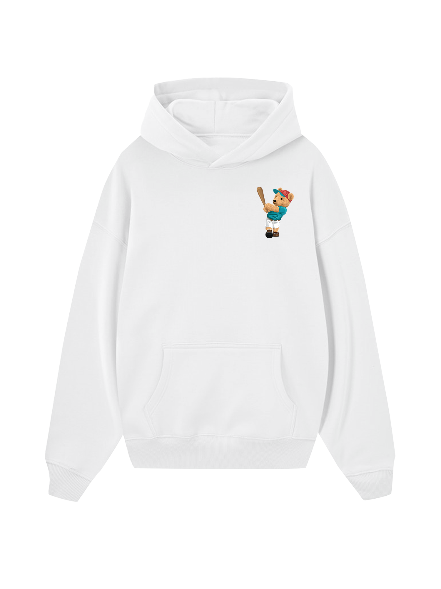 Baseball Home Run Teddy Bear Hoodie