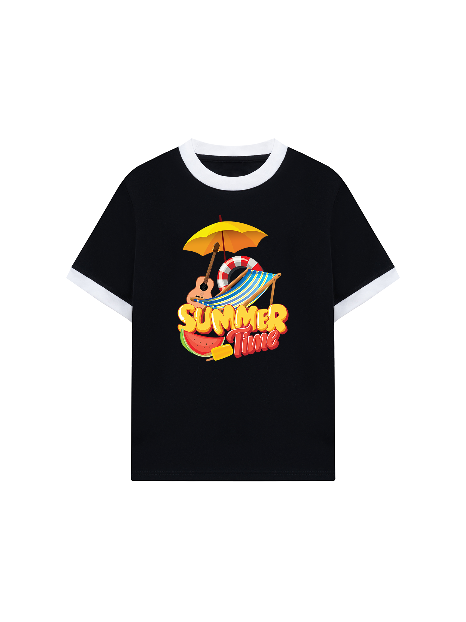 Áo Thun Ringer Relaxed Fit Tropical Summer Time