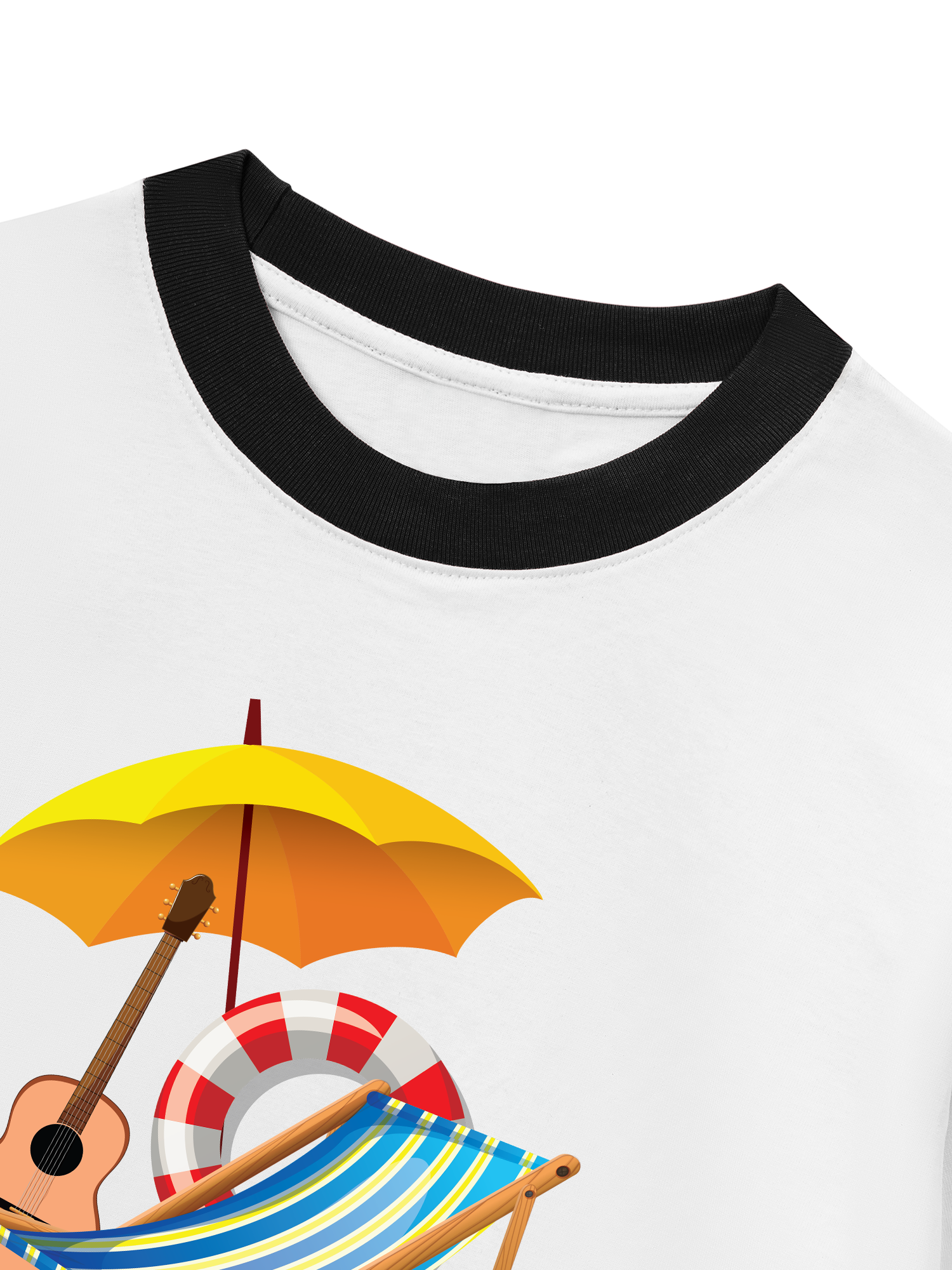 Áo Thun Ringer Relaxed Fit Tropical Summer Time